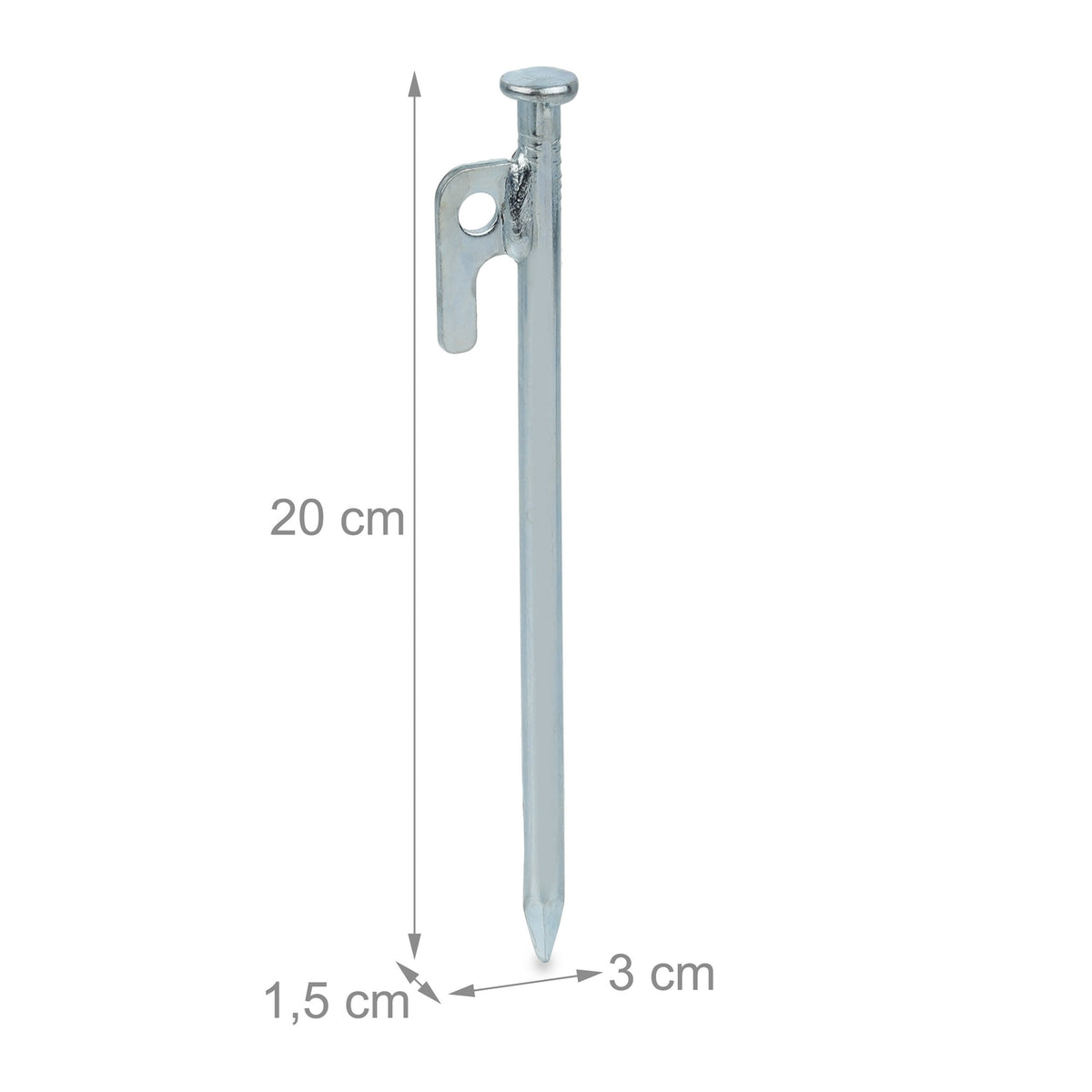 Ground pegs for mountains in a set of 14