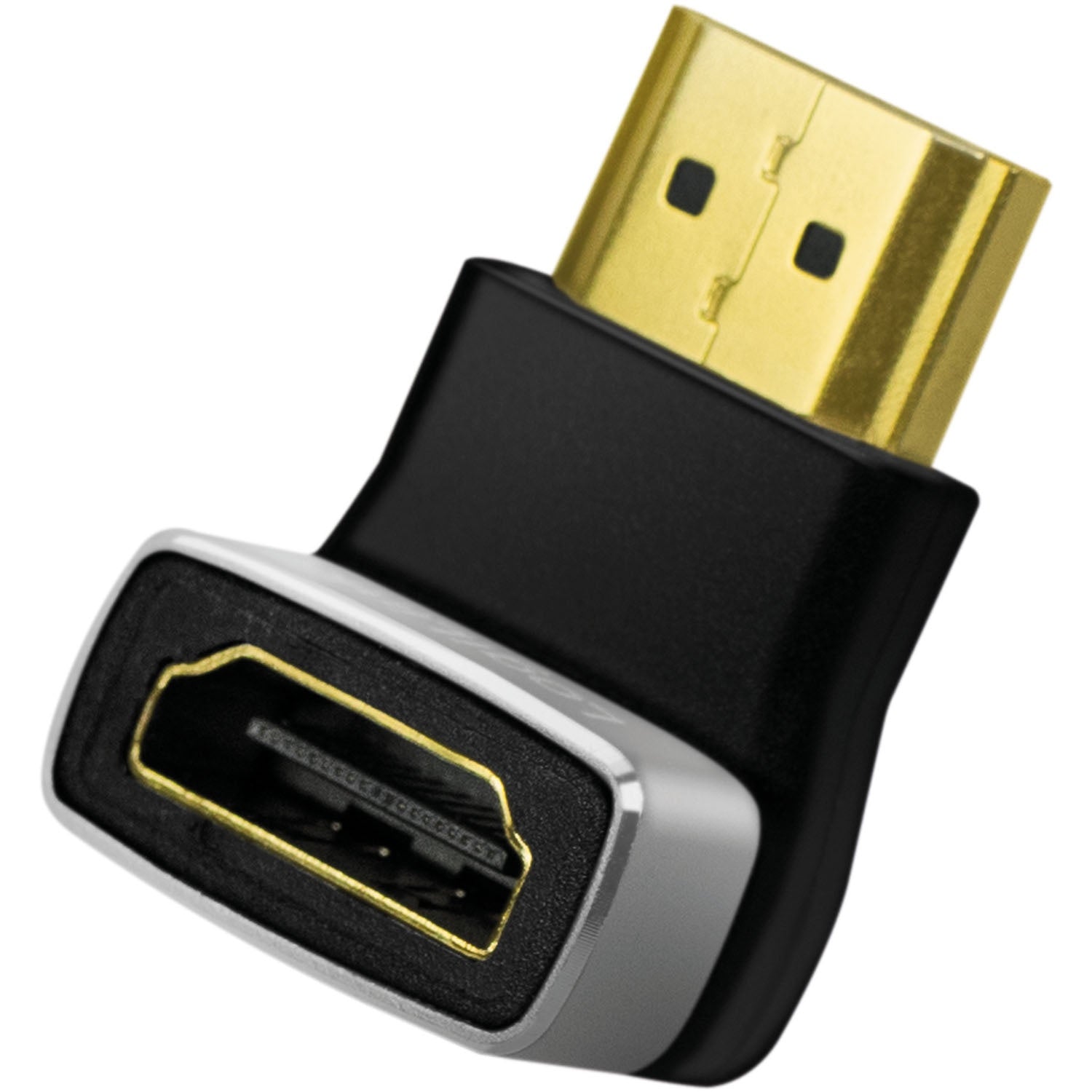 HDMI 2.1 Adapter, 90° Angled, 8K/60Hz, Male to Female