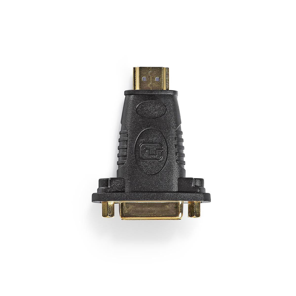 HDMI™ Adapter | HDMI™ Connector | DVI-D 24+1-Pin Female | Gold Plated | Straight | ABS | Black | 1 pc. | Box