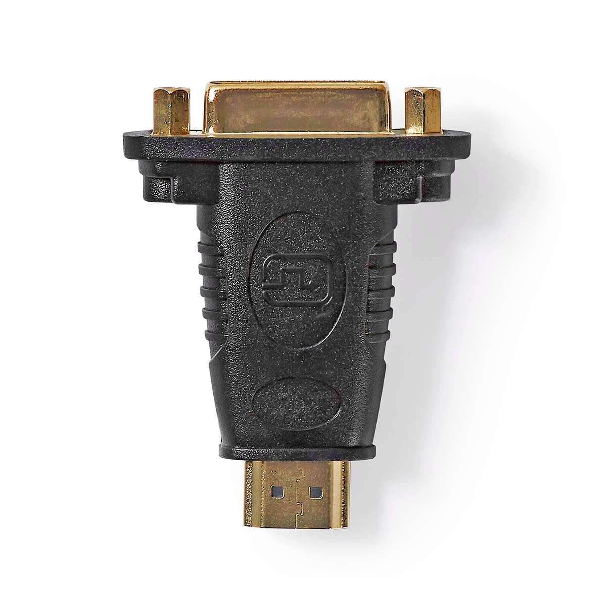 HDMI™ Adapter | HDMI™ Connector | DVI-D 24+1-Pin Female | Gold Plated | Straight | ABS | Black | 1 pc. | Plastic bag