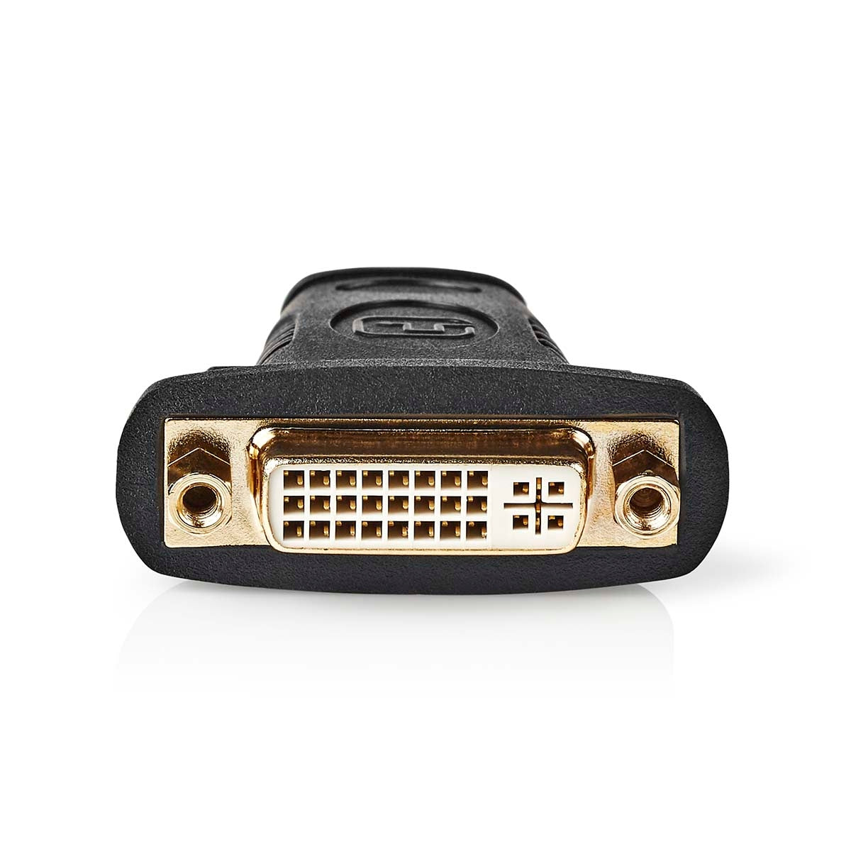 HDMI™ Adapter | HDMI™ Connector | DVI-D 24+1-Pin Female | Gold Plated | Straight | ABS | Black | 1 pc. | Plastic bag