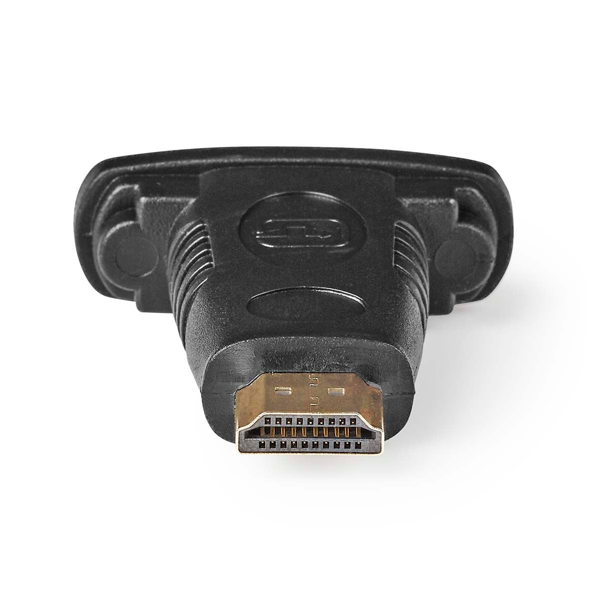HDMI™ Adapter | HDMI™ Connector | DVI-D 24+1-Pin Female | Gold Plated | Straight | ABS | Black | 1 pc. | Plastic bag