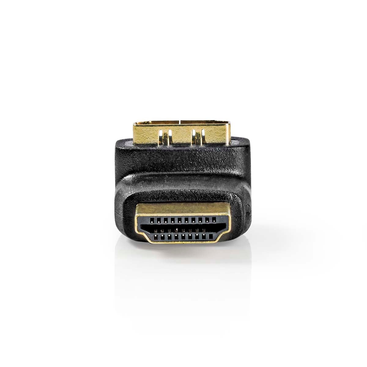 HDMI™ Adapter | HDMI™ Connector | HDMI™ Output | Gold Plated | Angled 270° | ABS | Black | 1 pc. | Box