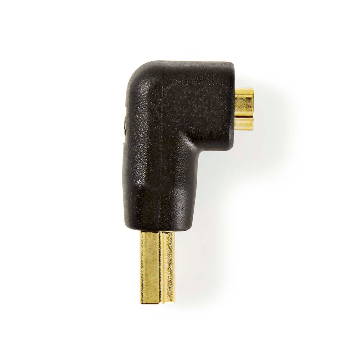 HDMI™ Adapter | HDMI™ Connector | HDMI™ Output | Gold Plated | Angled 90° | ABS | Black | 1 pc. | Box