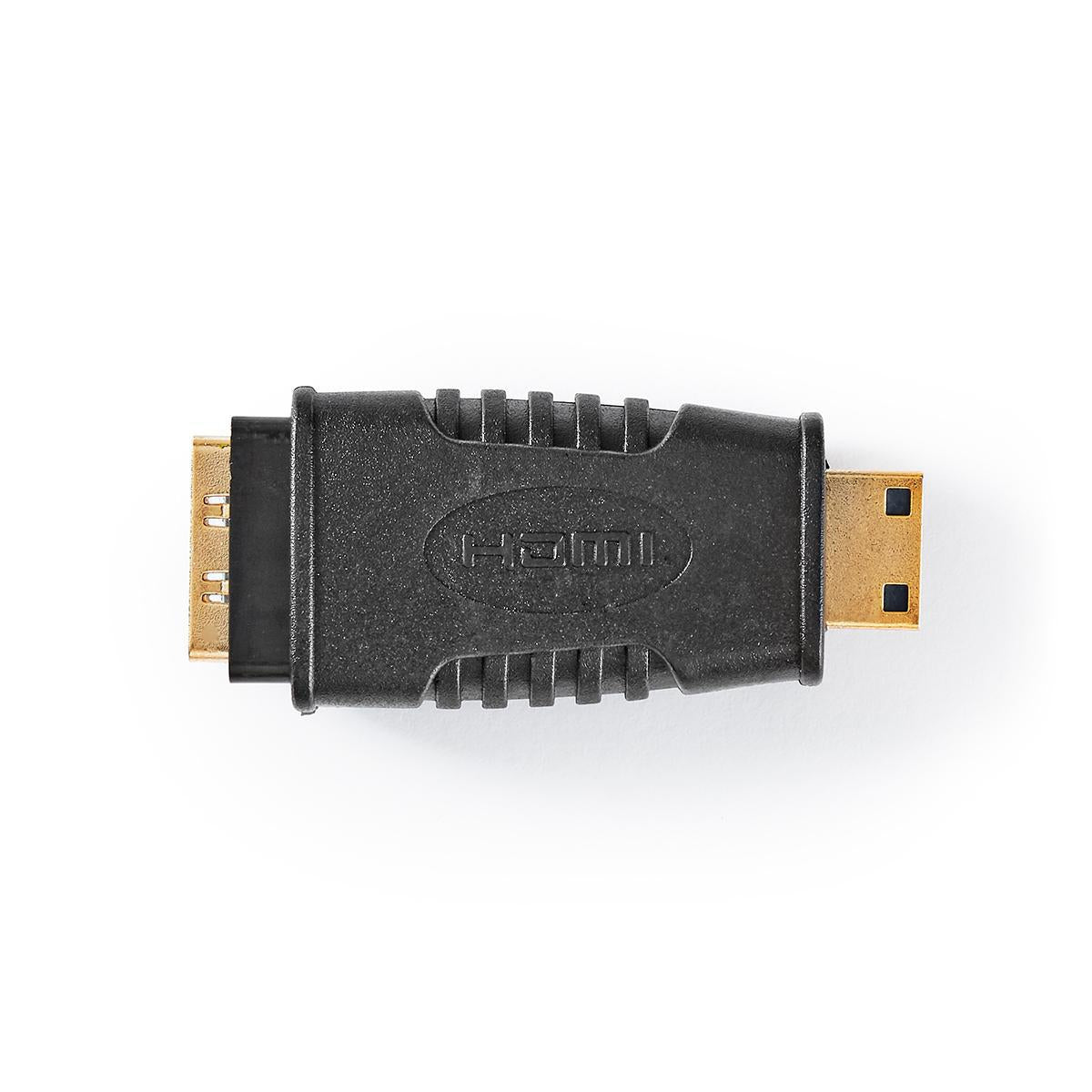 HDMI™ Adapter | HDMI™ Mini connector | HDMI™ Female | Gold Plated | Straight | ABS | Black | 1 pc. | Plastic bag