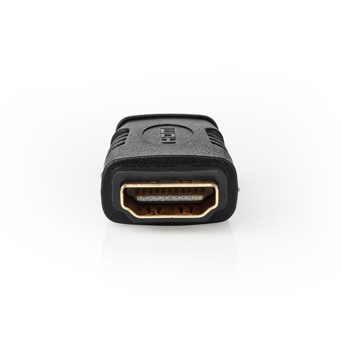 HDMI™ Adapter | HDMI™ Mini connector | HDMI™ Female | Gold Plated | Straight | ABS | Black | 1 pc. | Plastic bag