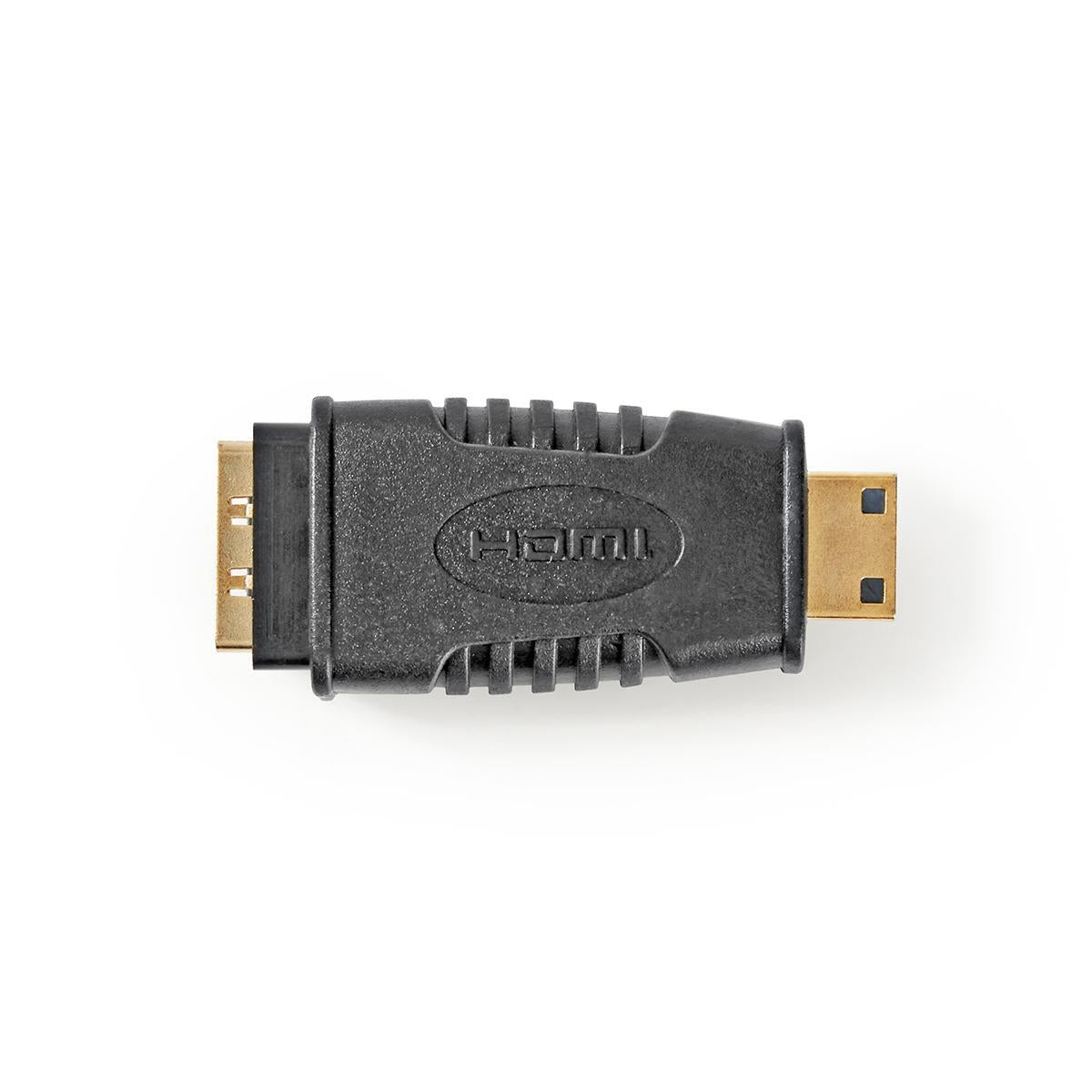 HDMI™ Adapter | HDMI™ Mini connector | HDMI™ Output | Gold Plated | Straight | ABS | Black | 1 pc. | Blisters