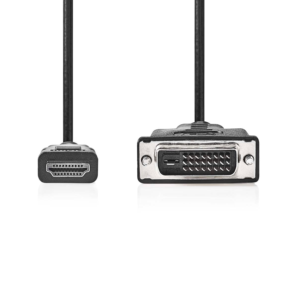 HDMI™ Cable | HDMI™ Connector | DVI-D 24+1-Pin Male | 1080p | Nickel Plated | 3.00 m | Straight | PVC | Black | Label