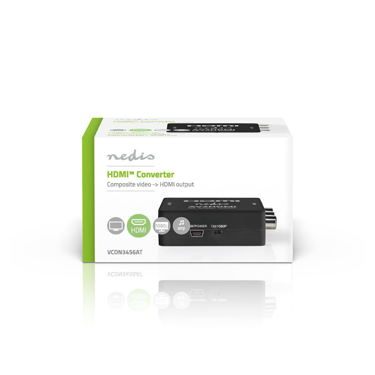 HDMI™ Converter | 3x RCA Female | HDMI™ output | One way | 1080p | 1.65 Gbps | ABS | Anthracite