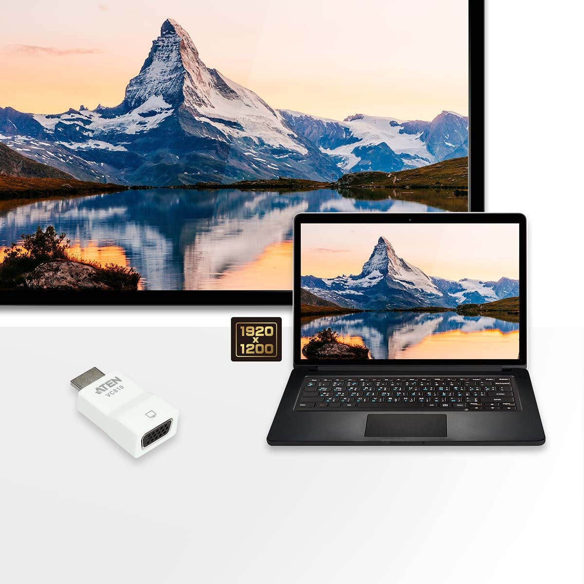 HDMI Converter HDMI-Input - VGA female 15p