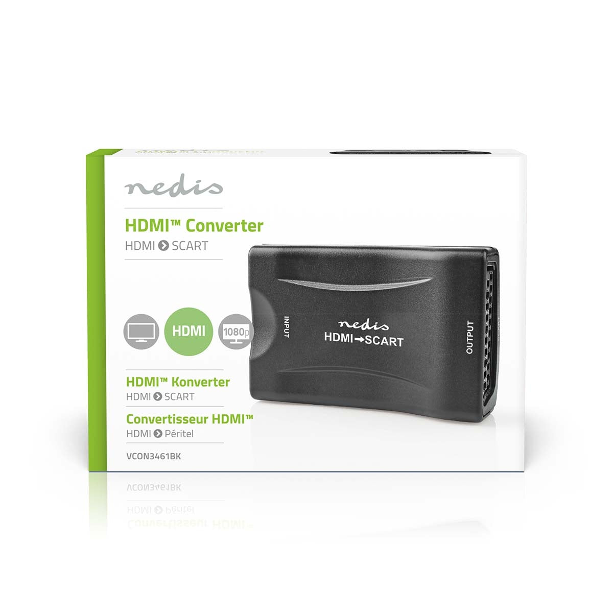 HDMI™ Converter | HDMI™ input | SCART Female | One way | 1080p | 1.2 Gbps | ABS | Black