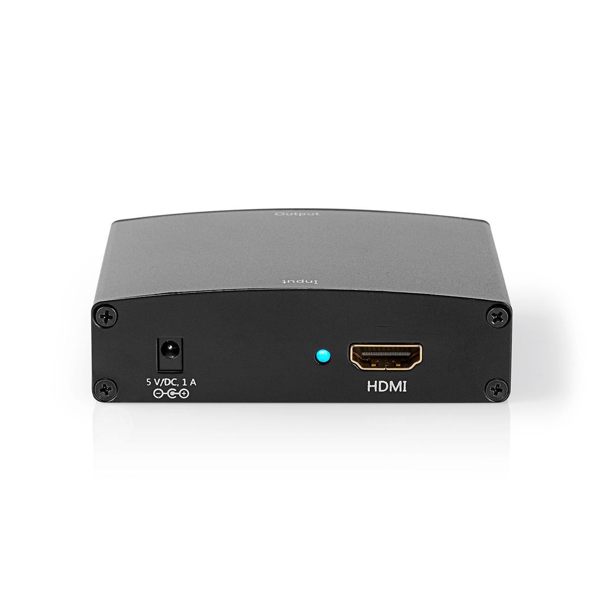 HDMI™ Converter | HDMI™ input | VGA Female / 2x RCA Female | One way | 1280x768 | 1.65 Gbps | Aluminum | Anthracite