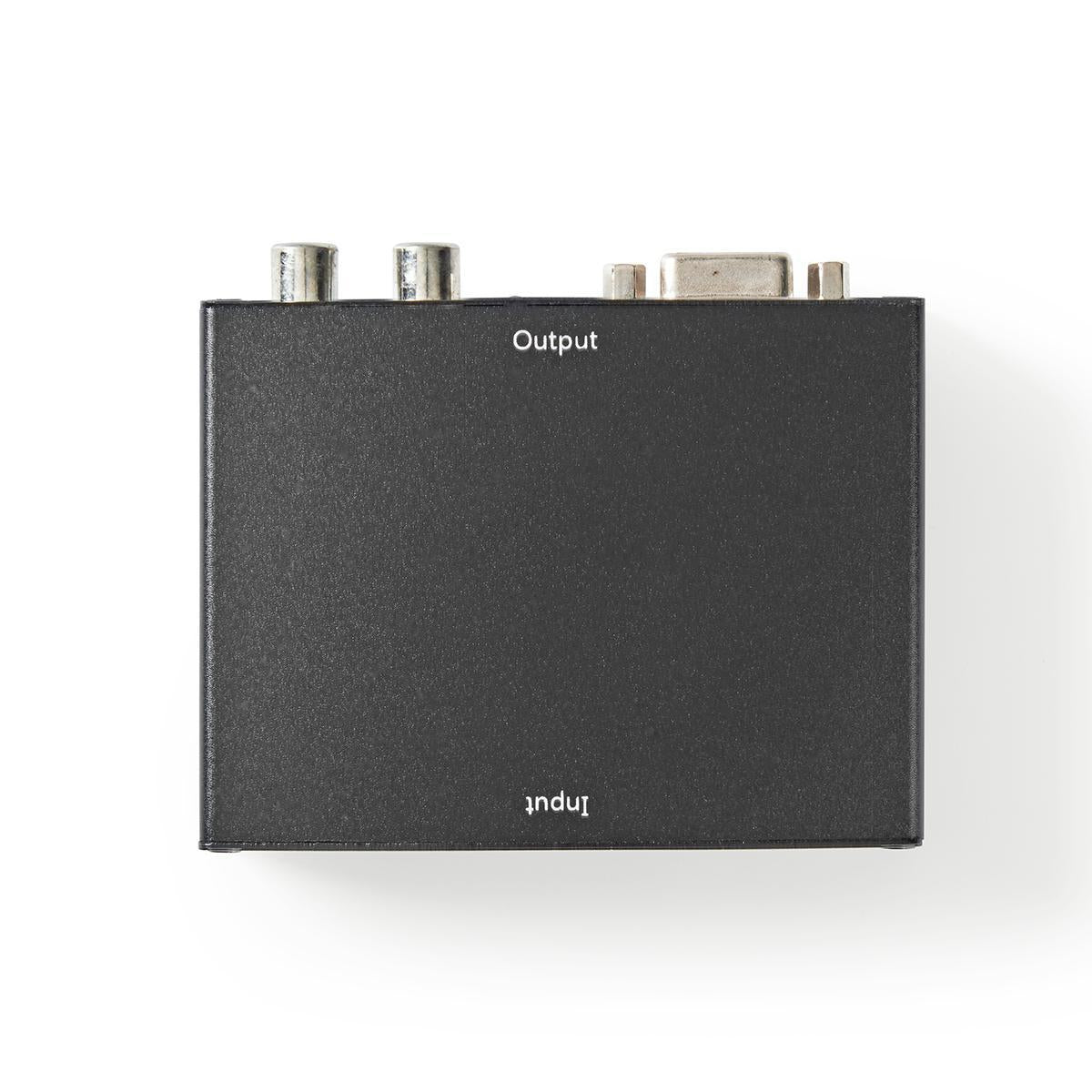 HDMI™ Converter | HDMI™ input | VGA Female / 2x RCA Female | One way | 1280x768 | 1.65 Gbps | Aluminum | Anthracite