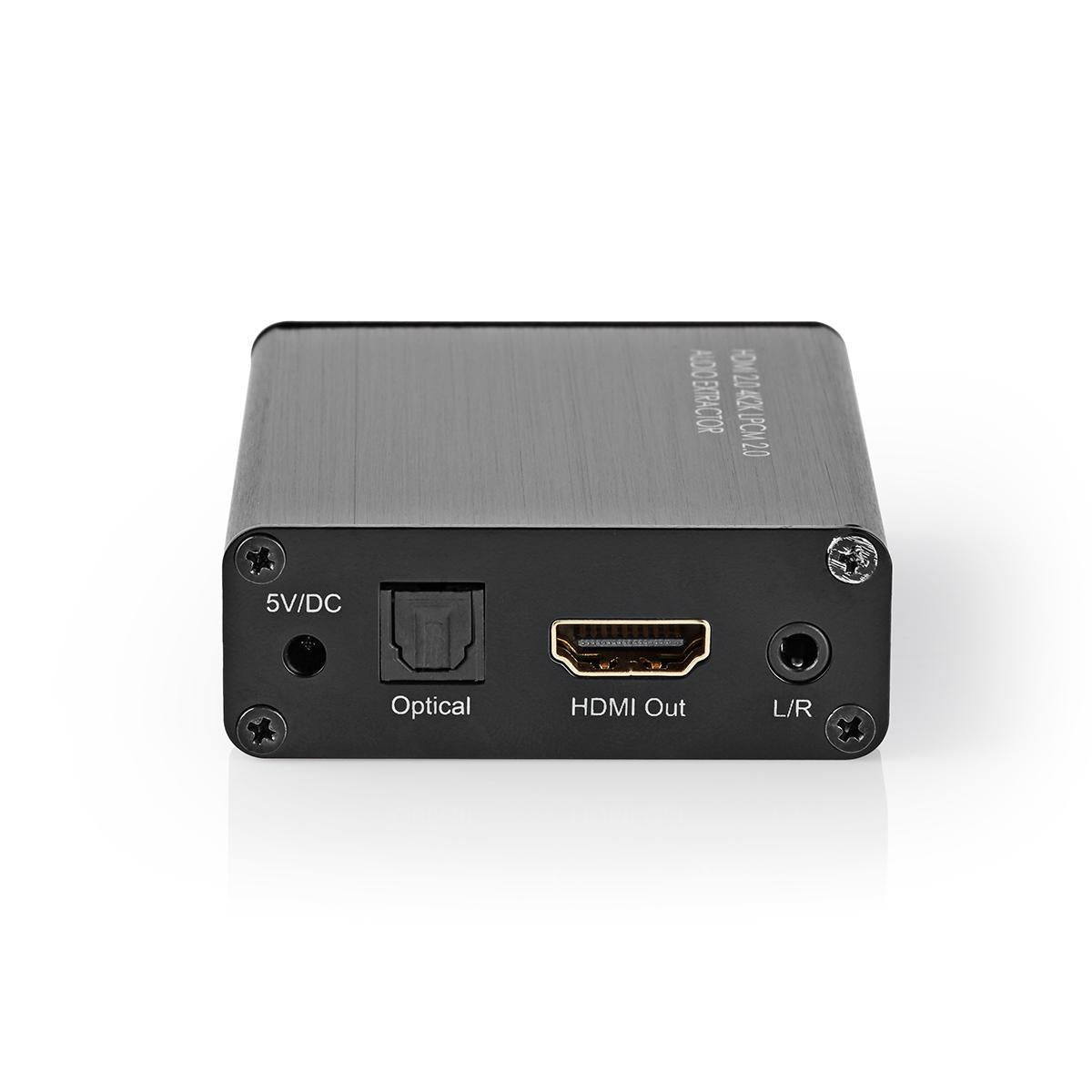 HDMI™ Extractor | HDMI™ input | HDMI™ output / TosLink Female / 1x 3.5 mm | Maximum resolution: 4K@60Hz | 18 Gbps | Metal | Anthracite | Gift box
