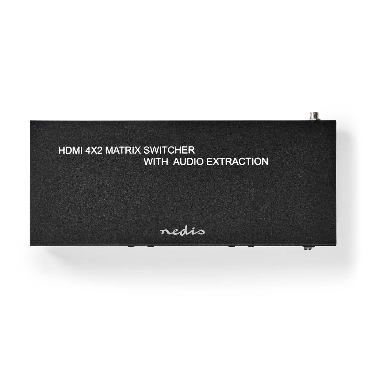 HDMI™ Matrix Switch | 4 x 2 port(s) | 4x HDMI™ Input | 2x 3.5 mm / 2x HDMI™ Output / 2x TosLink | 4K@60Hz | 18 Gbps | Remote controlled | Metal | Anthracite