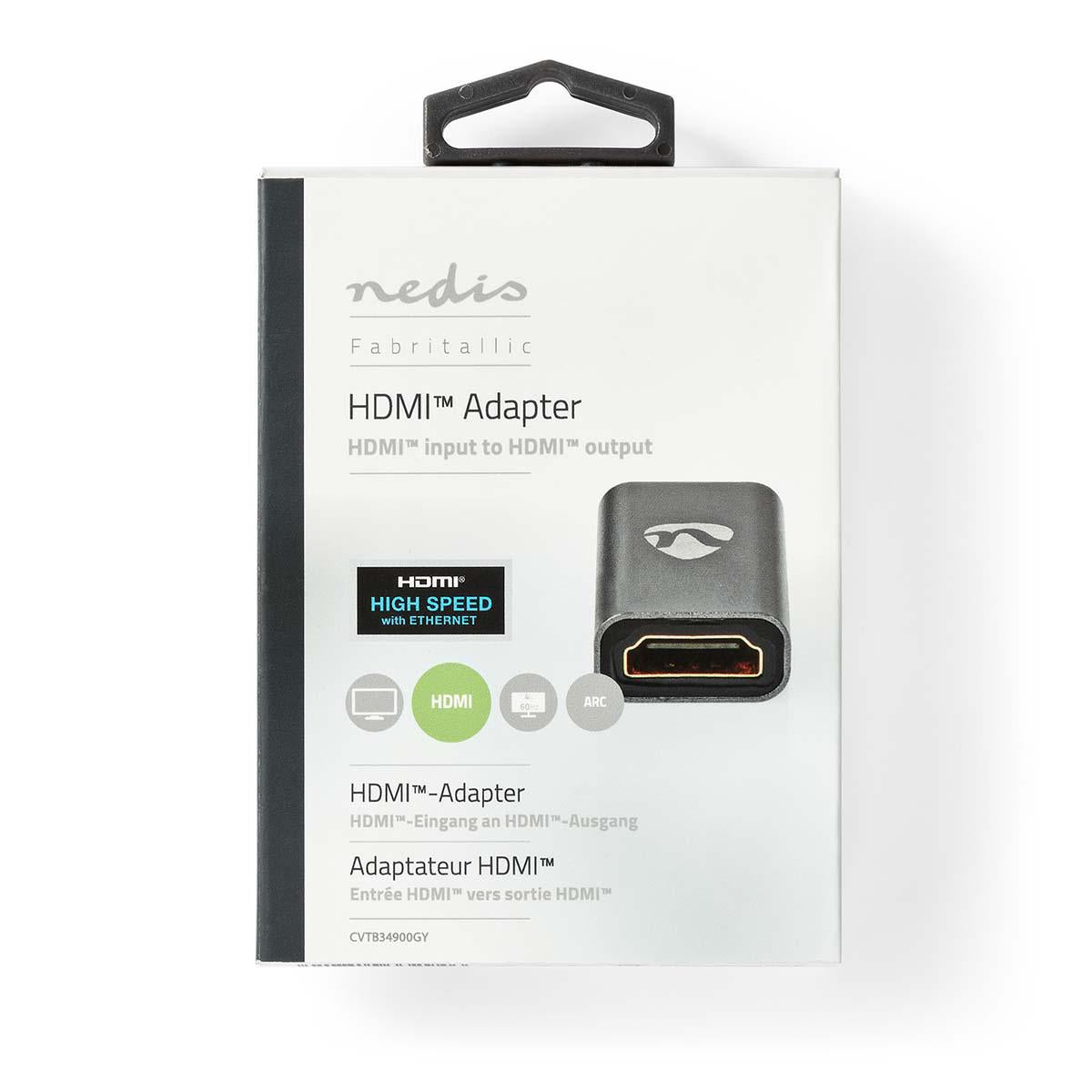 HDMI™ Repeater | 20.0 m | 4K@30Hz | 10.2 Gbps | Aluminum | Gray With Metal