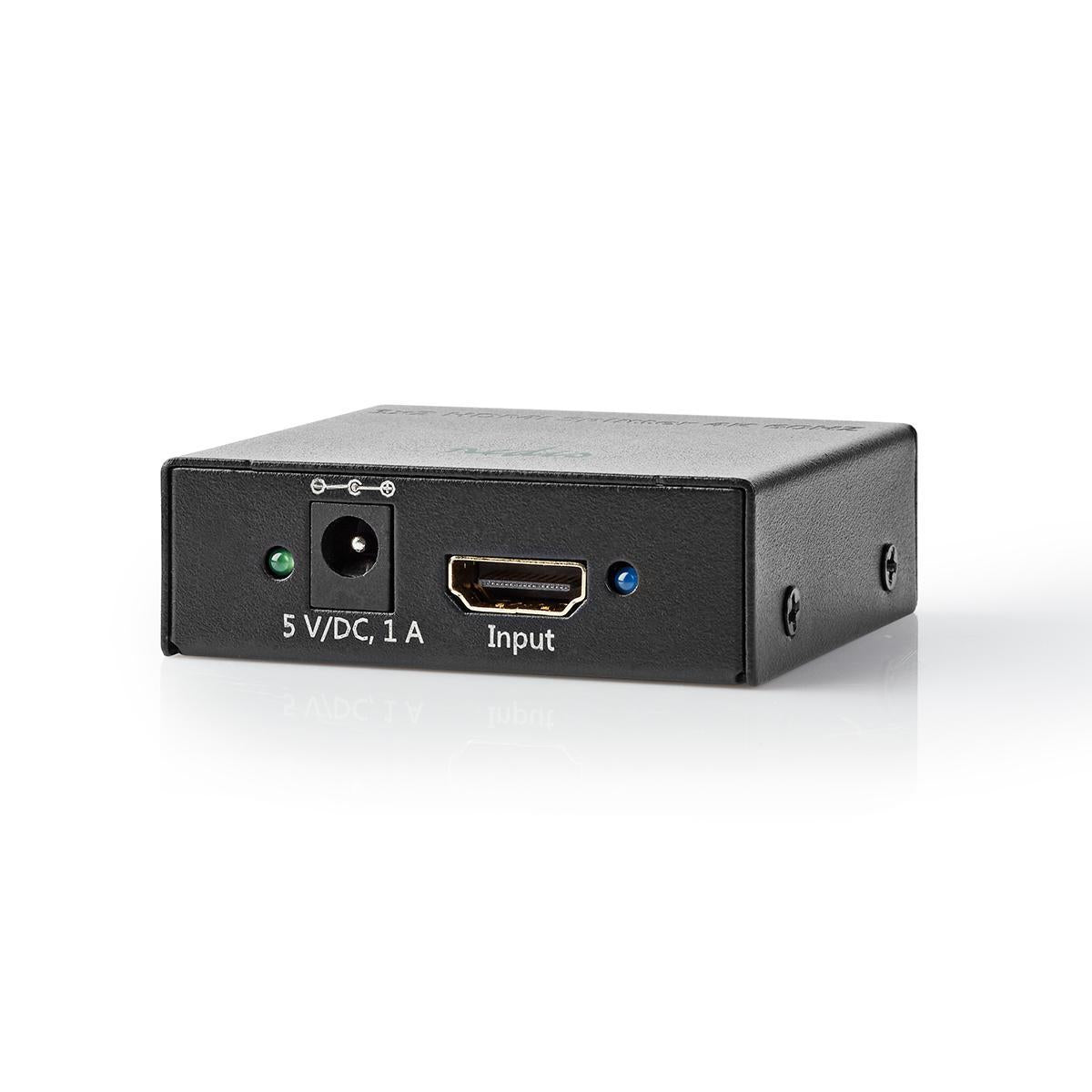 HDMI™ Splitter | 2-Port port(s) | HDMI™ input | 2x HDMI™ output | 4K@60Hz | 18 Gbps | Metal | Anthracite