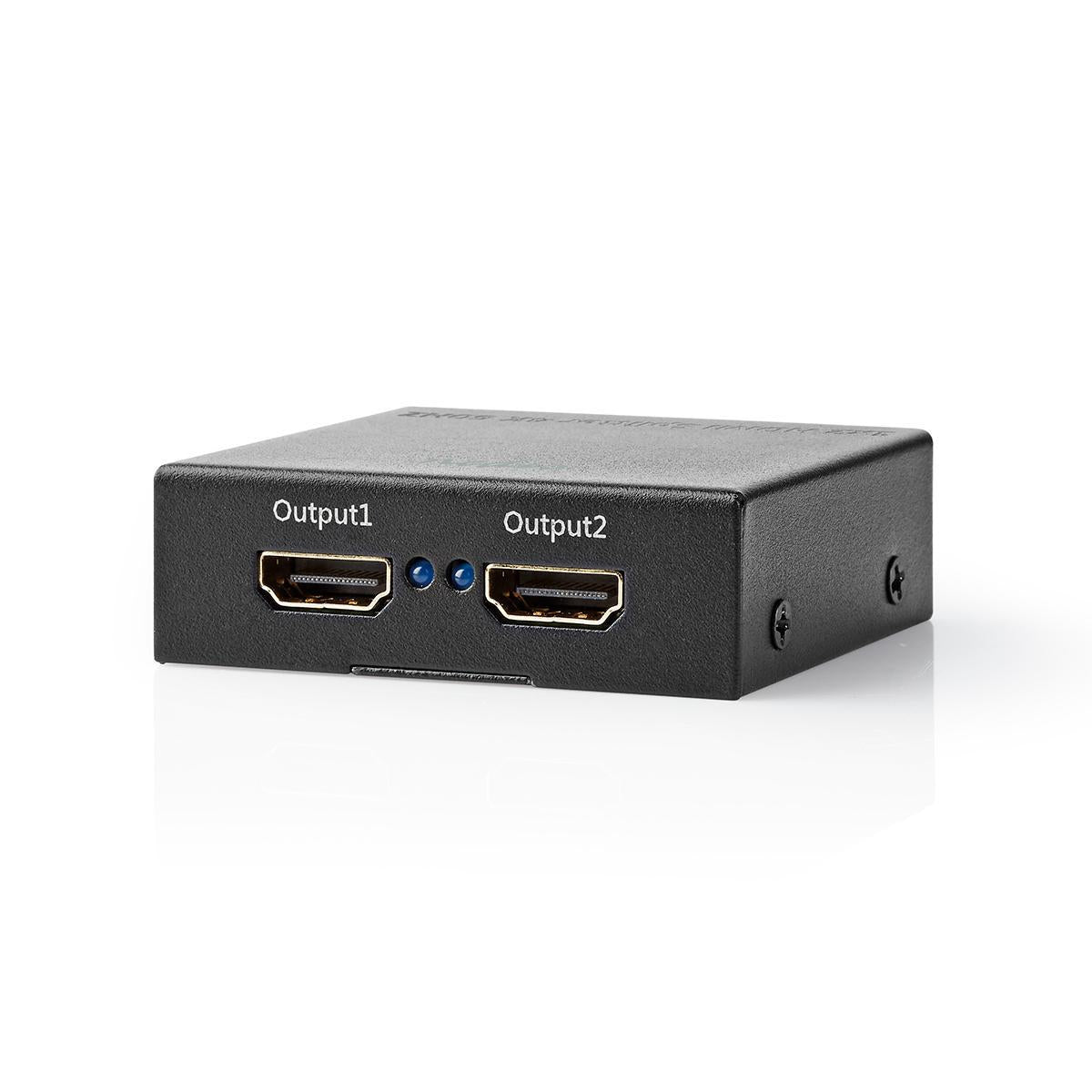 HDMI™ Splitter | 2-Port port(s) | HDMI™ input | 2x HDMI™ output | 4K@60Hz | 18 Gbps | Metal | Anthracite