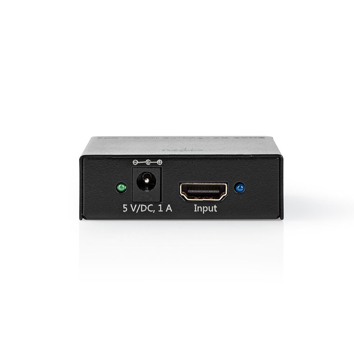 HDMI™ Splitter | 2-Port port(s) | HDMI™ input | 2x HDMI™ output | 4K@60Hz | 18 Gbps | Metal | Anthracite
