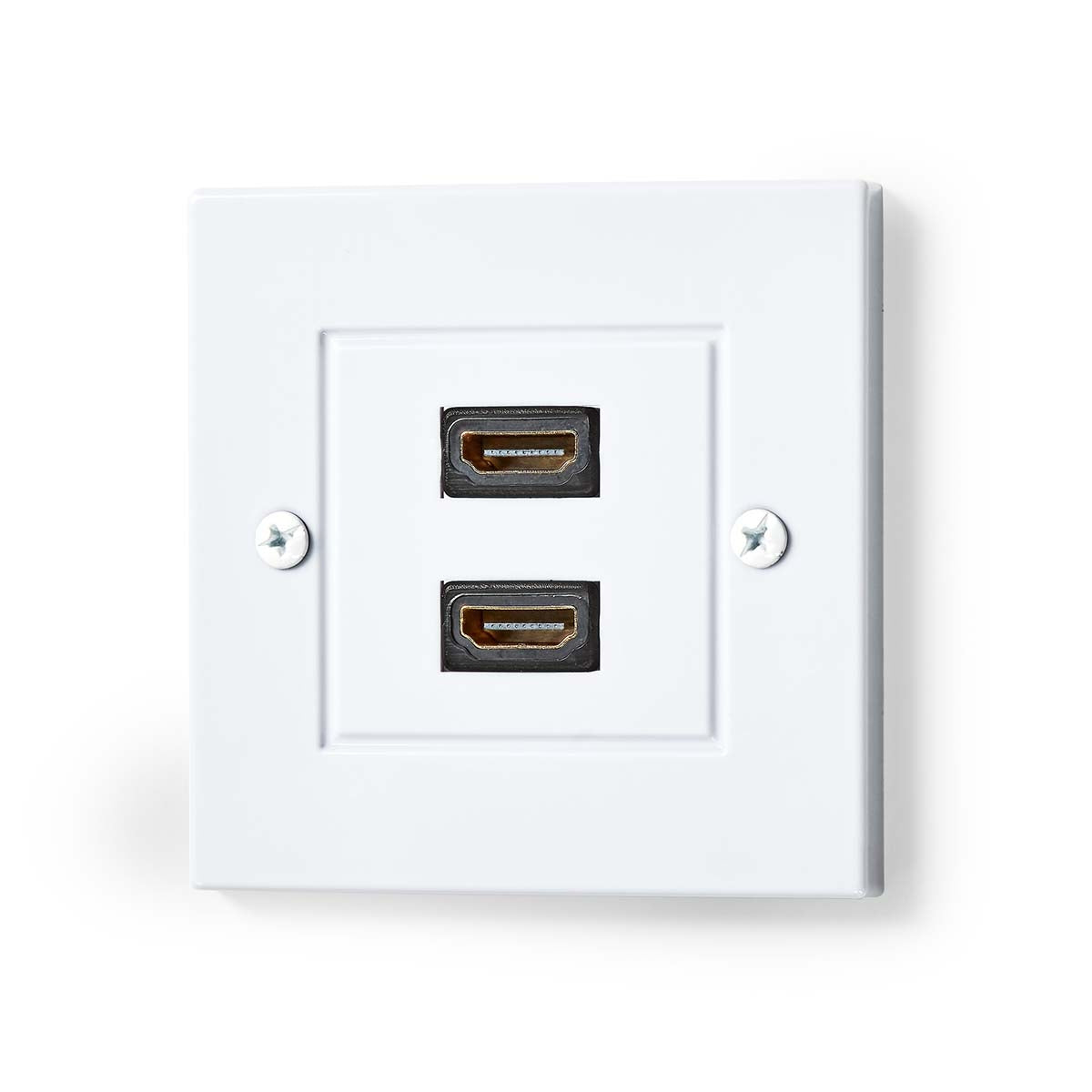 HDMI™ Wall Box | 2x HDMI™ Female | 4K@60Hz | HDMI™ Female | Black | 18 Gbps | Gold Plated | Envelope