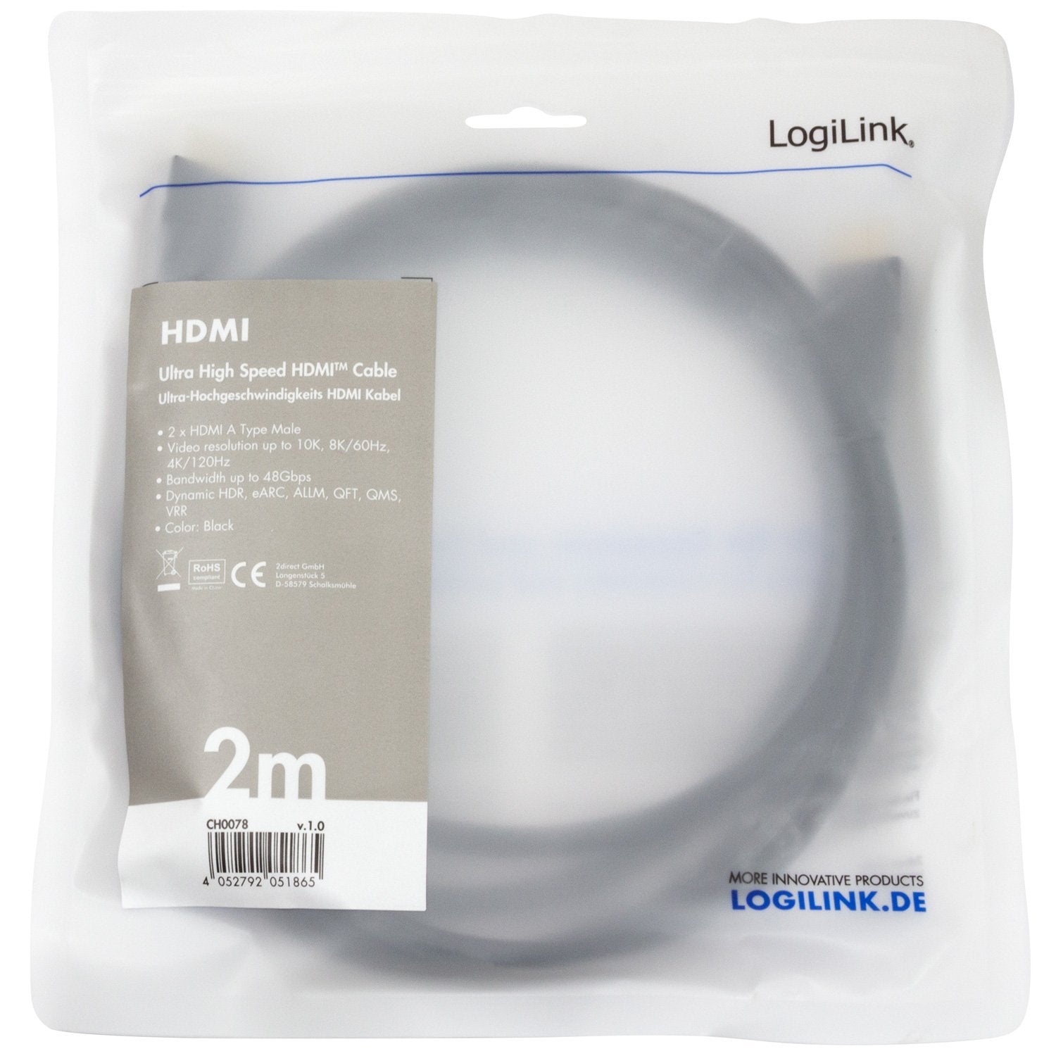 HDMI cable Ultra High Speed 8K/60 4K/120Hz 2m