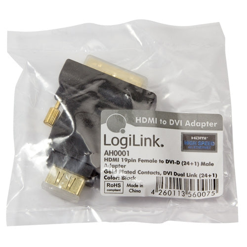 HDMI female -> DVI-D male