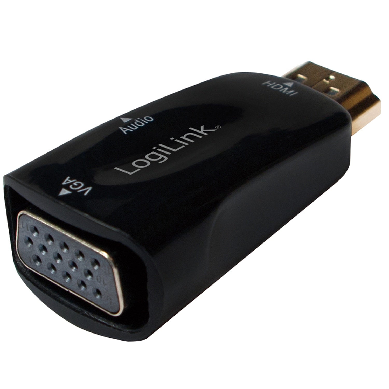 HDMI male -> VGA female + audio