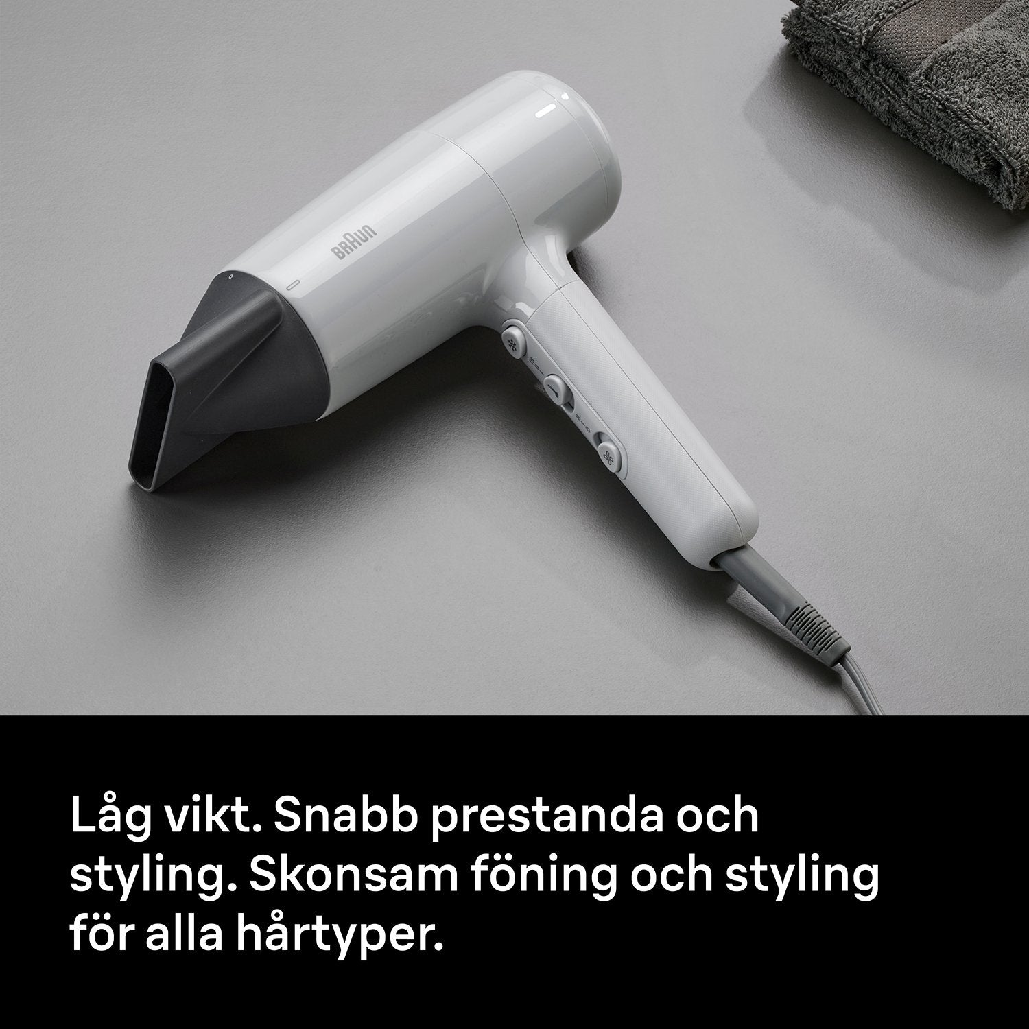 Hair Dryer 2100W, 3 Heat 2 Speed, Cold Shot, 2 Attachments