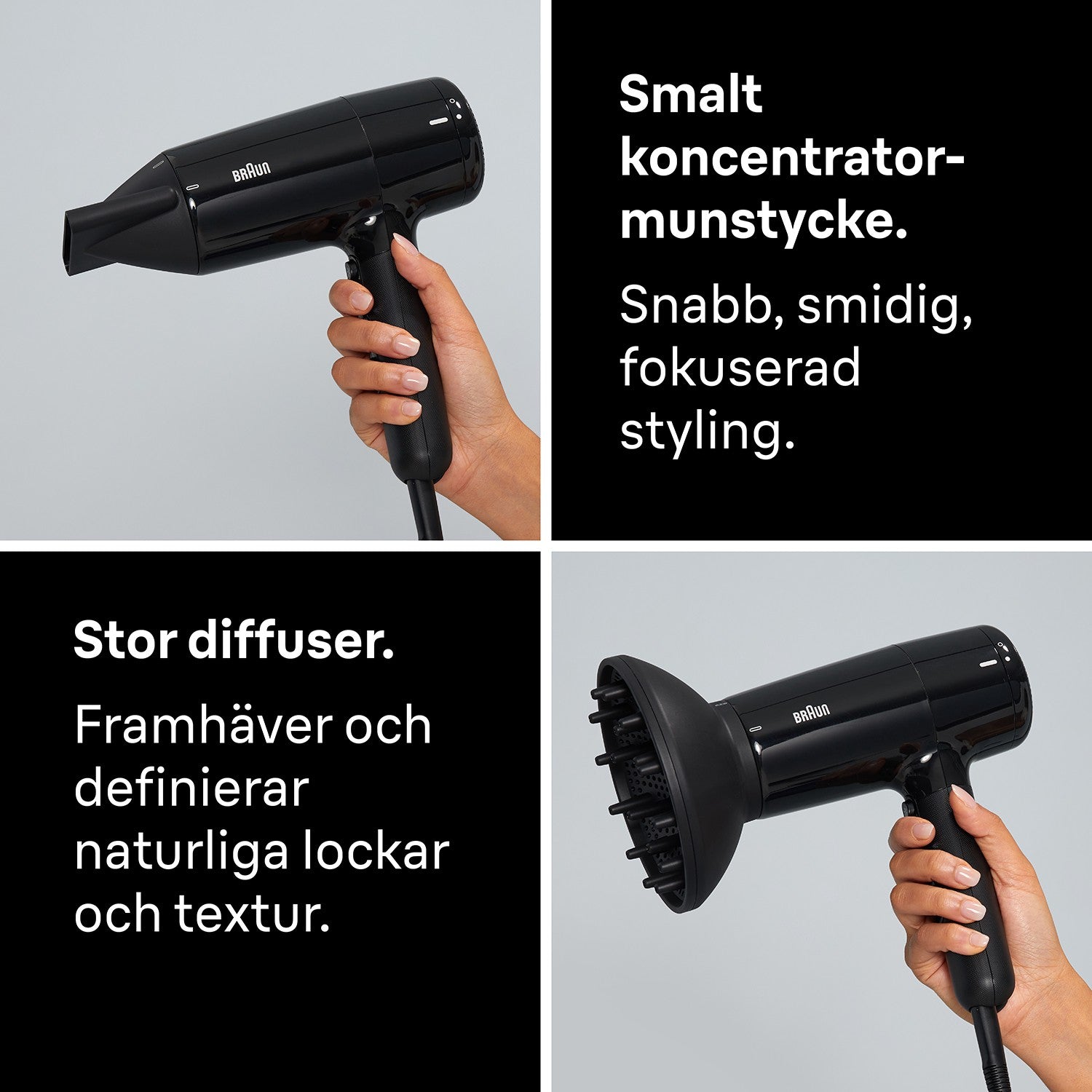 Hair Dryer 2100W, 3 Heat 2 Speed, Diffuser Nozzle