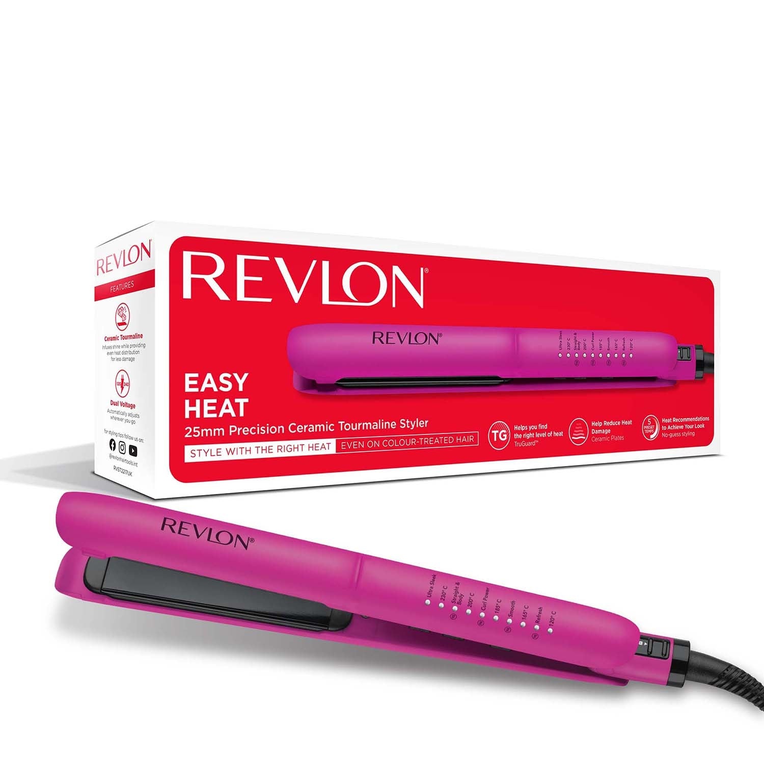 Hair Styler 25mm Barrel, Ceramic Coating