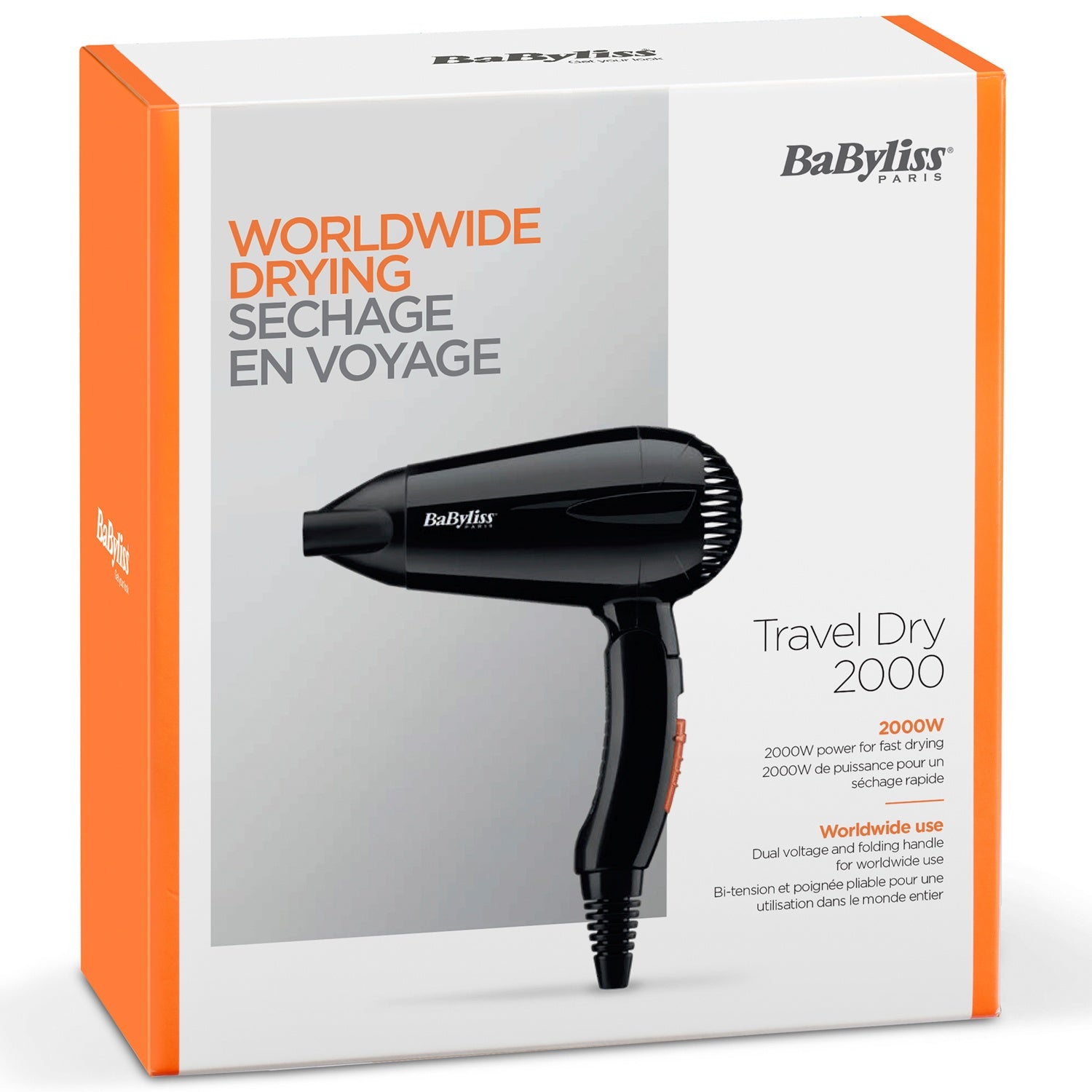 Hair dryer Travel Dry 2000 5344E