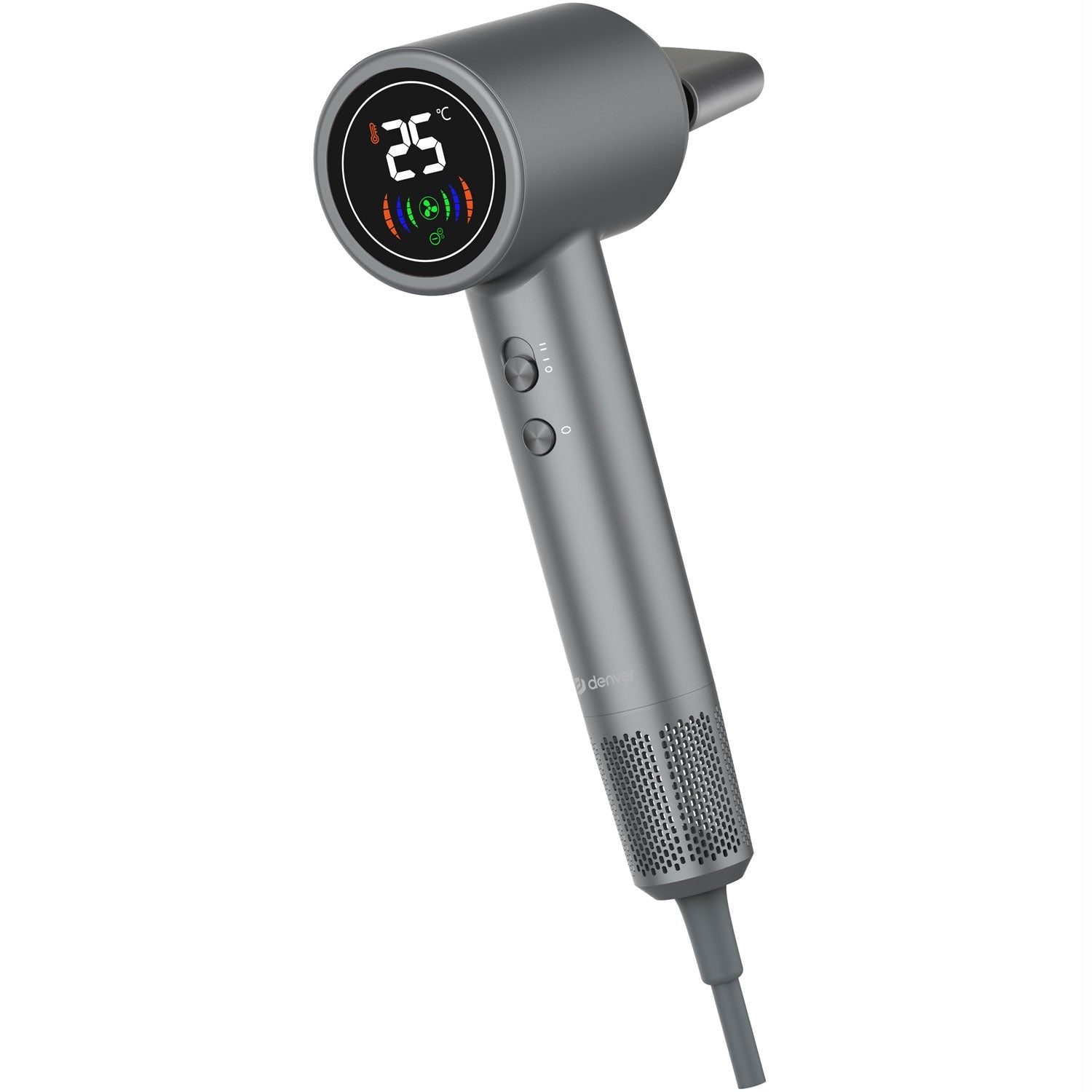 Hair dryer with LED display HDD-1400 Dark grey