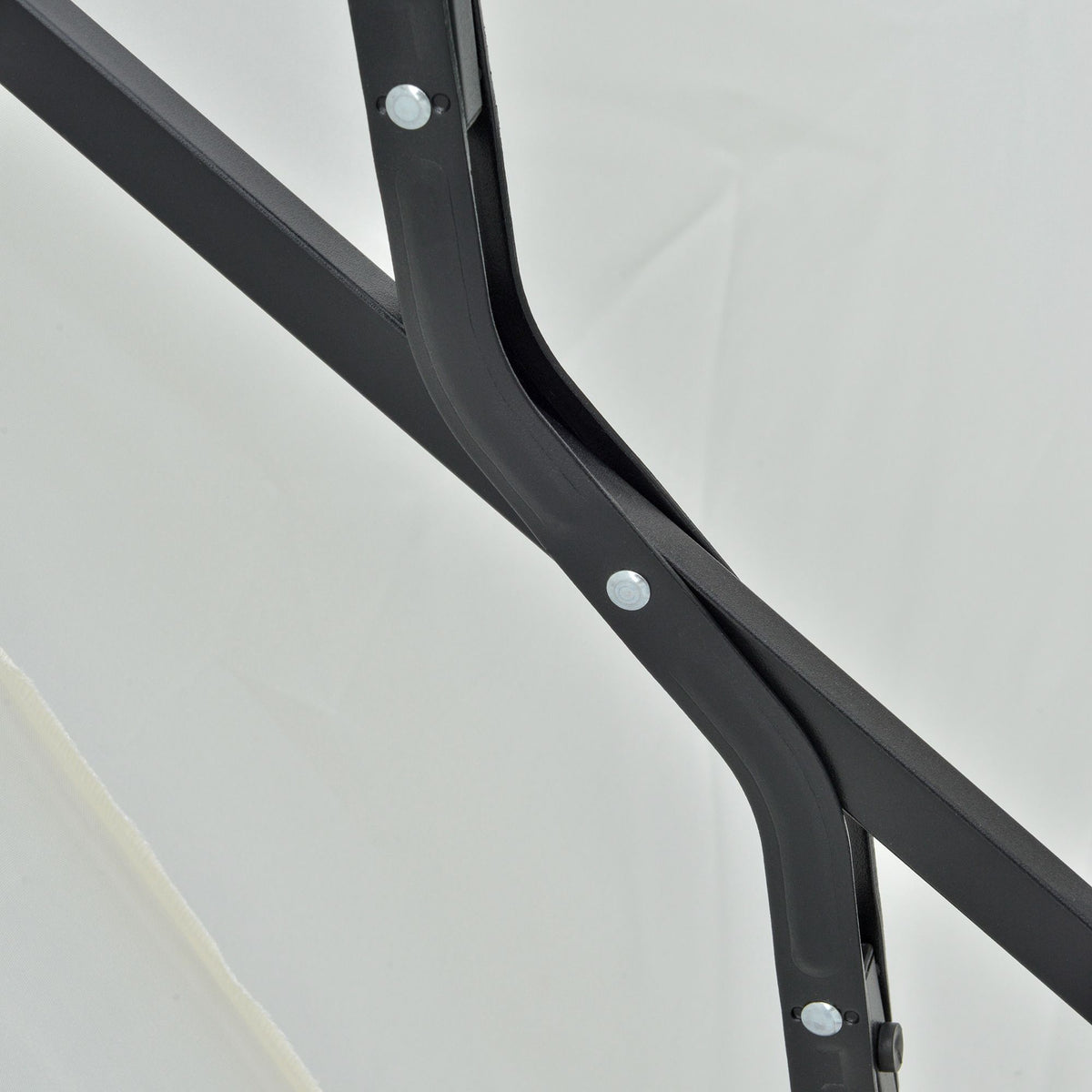 Half-Round Patio Umbrella, Cream, 190x200x240 cm