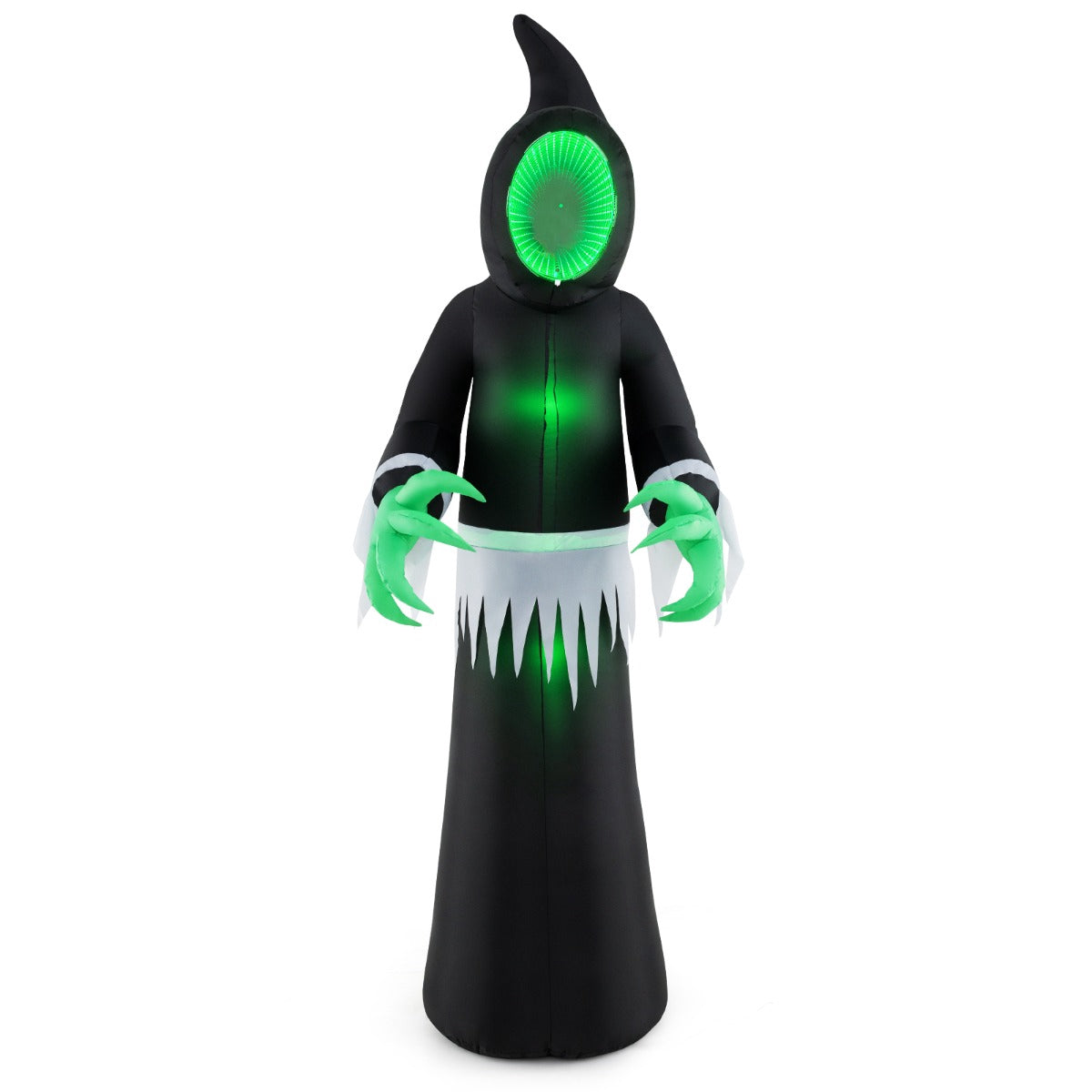 Halloween Inflatable Ghost 245 cm With Green LED Lights