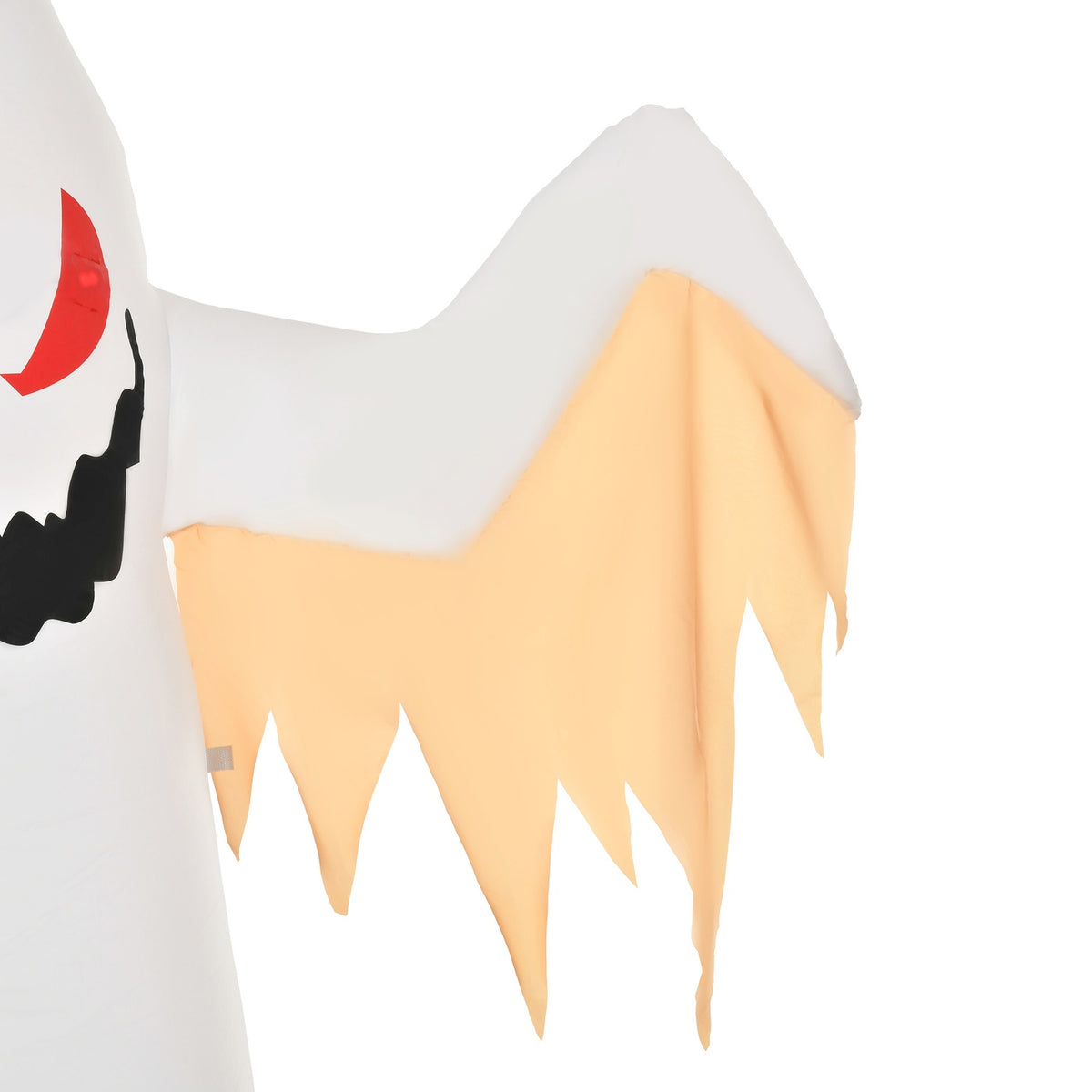 Halloween Inflatable Ghost 2.4M Decoration With Leds Ip44 Self-Inflating Polyester White + Red 150 X 80 X 240 Cm