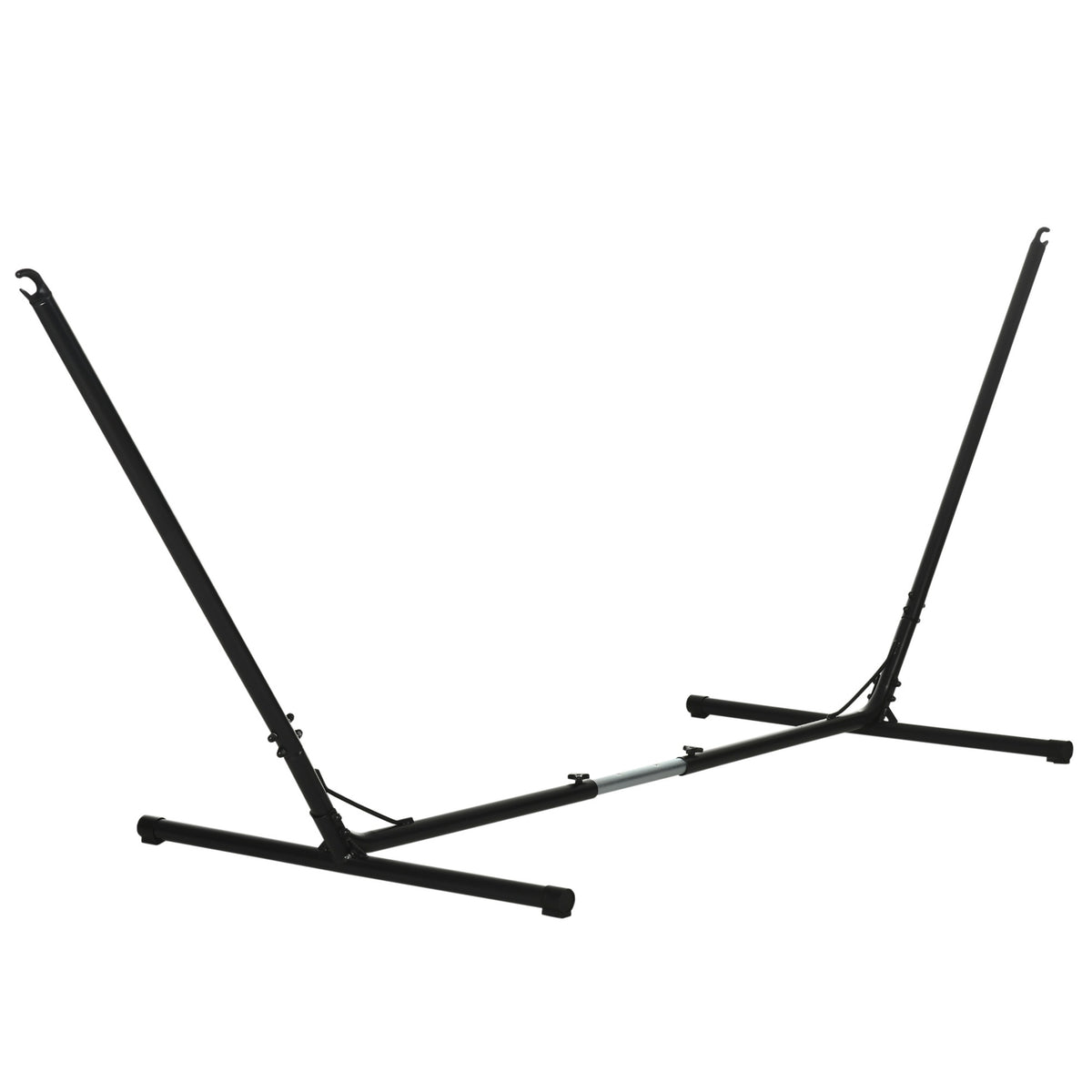 Hammock Frame Adjustable Hammock Stand For Garden & Beach, Metal, Up To 120Kg, (308-380)X108X120Cm