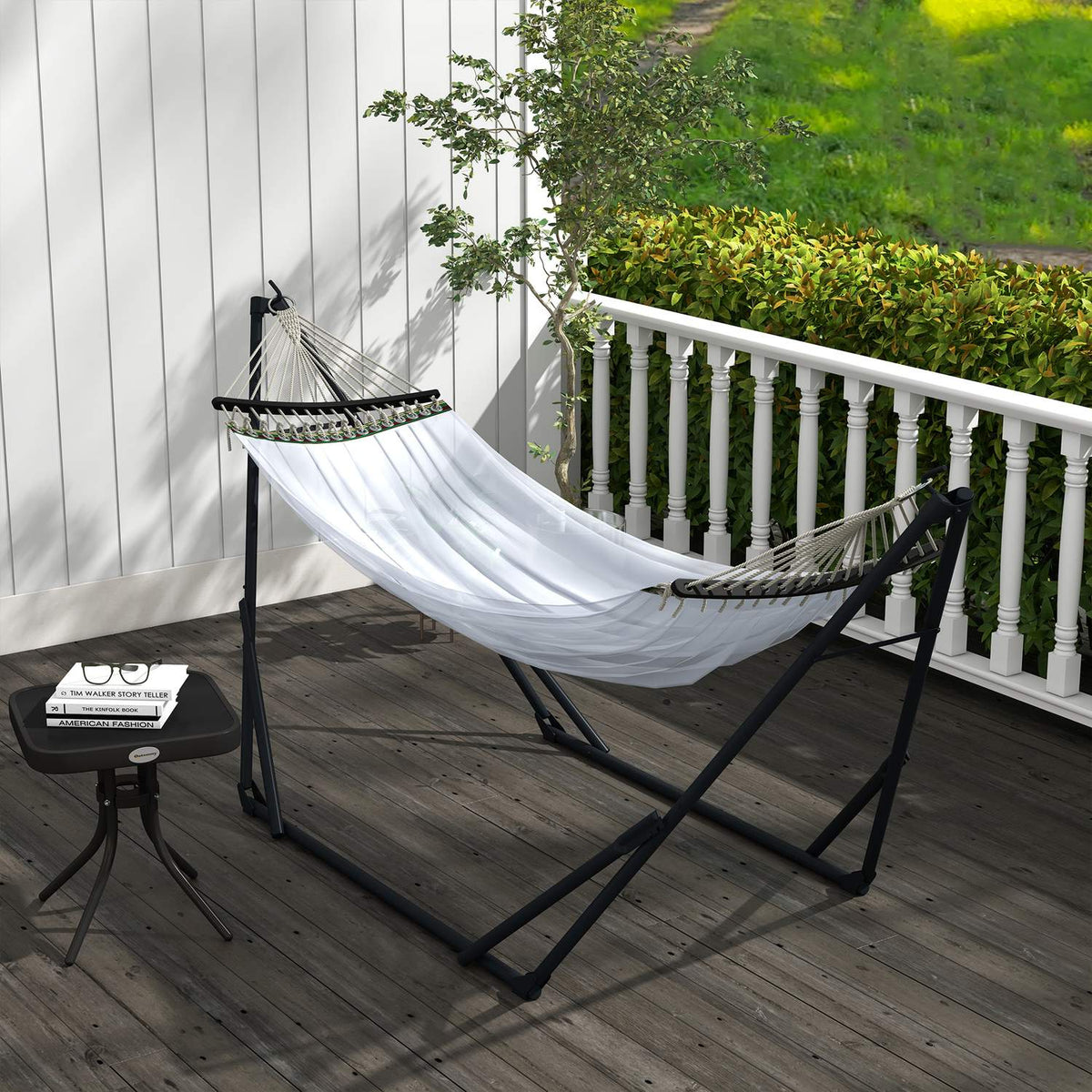 Hammock Frame, Hammock Chair Frame, Hammock Stand With Hammock, Carry Bag, Load Capacity Up To 120 Kg, Steel