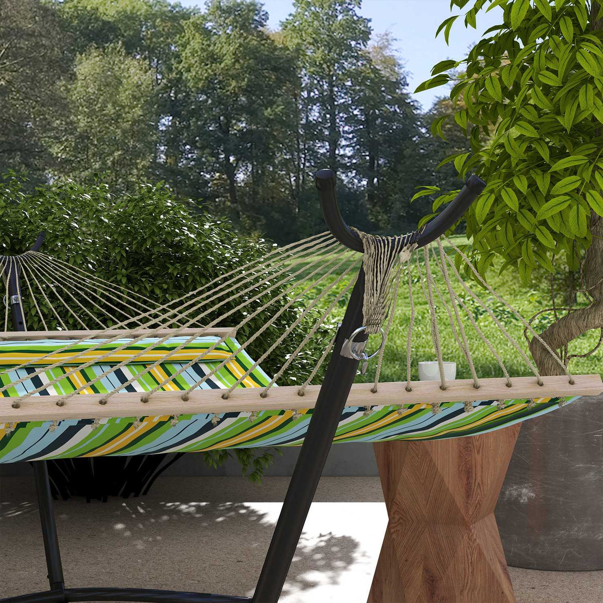 Hammock Stand, Hammock Stand With Wheels, Hammock Stand, With Adjustable Hook, Carry Bag, Maximum Load 220Kg, Steel