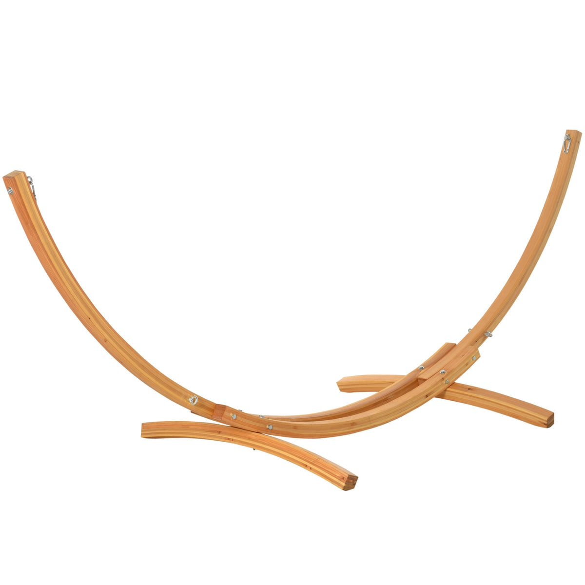 Hammock frame for hammock 325 x 120 x 118 cm, stable hammock stand with pull rope, made of pine, can hold up to 120 kg