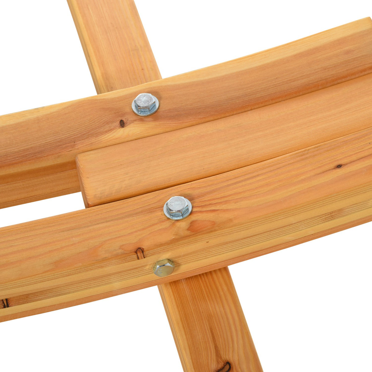 Hammock frame for hammock 325 x 120 x 118 cm, stable hammock stand with pull rope, made of pine, can hold up to 120 kg