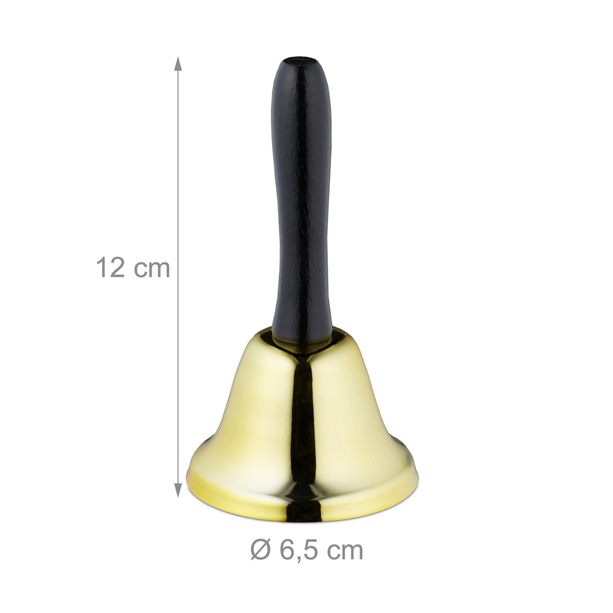 Hand Bell Trio Set – Iron & Wood, Decorative Use