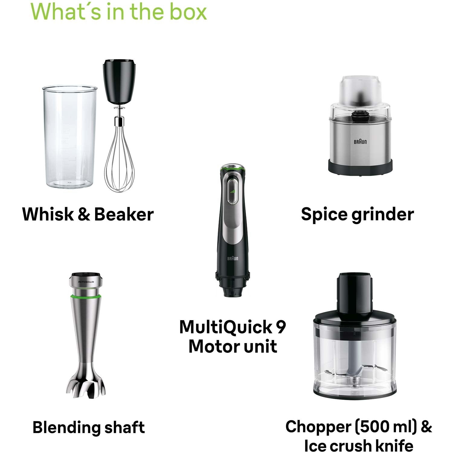 Hand blender set MQ9138XI MultiQuick 9 Premium 1200W