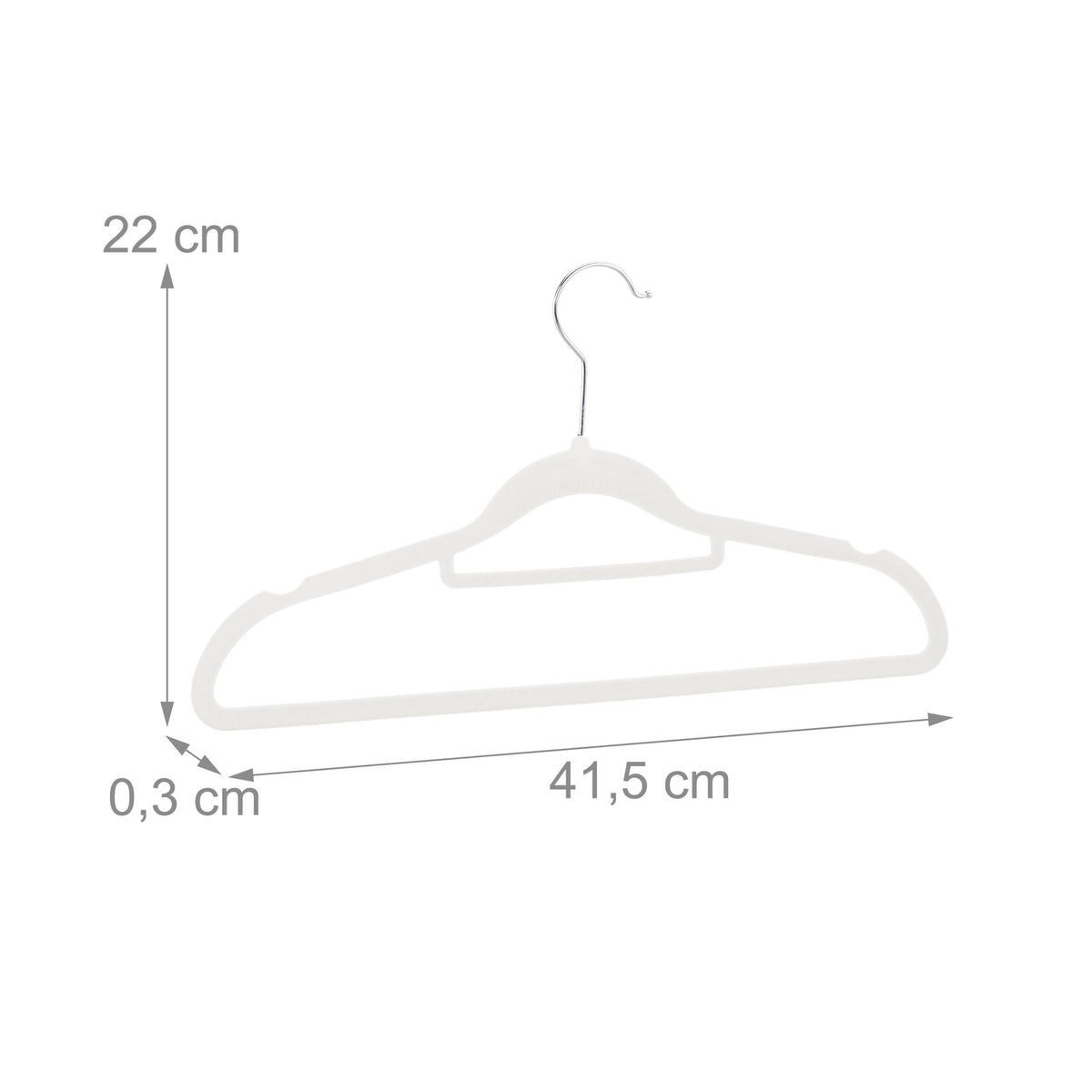Hanger in velvet