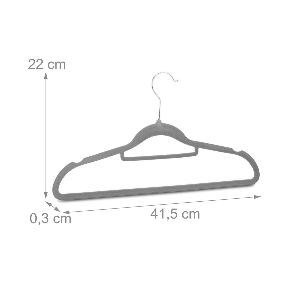 Hanger in velvet