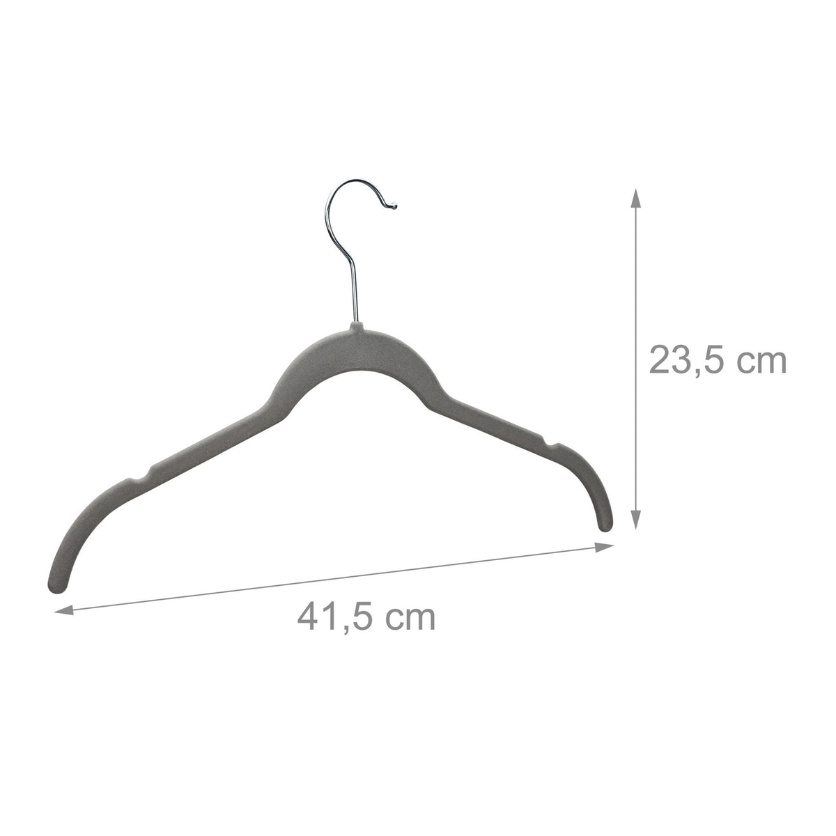 Hanger in velvet