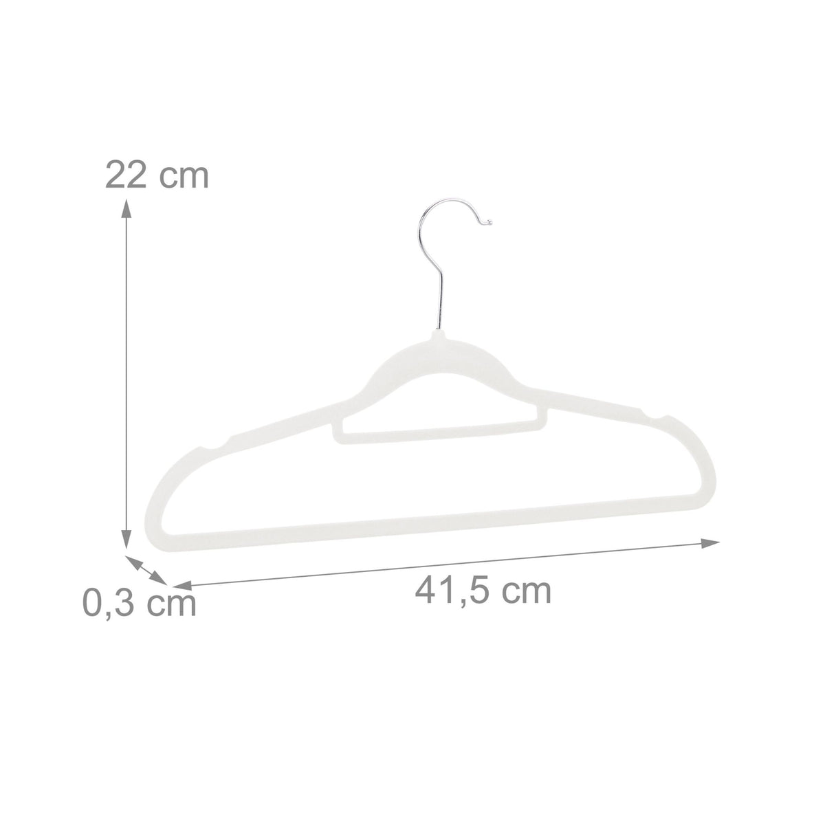 Hanger in velvet