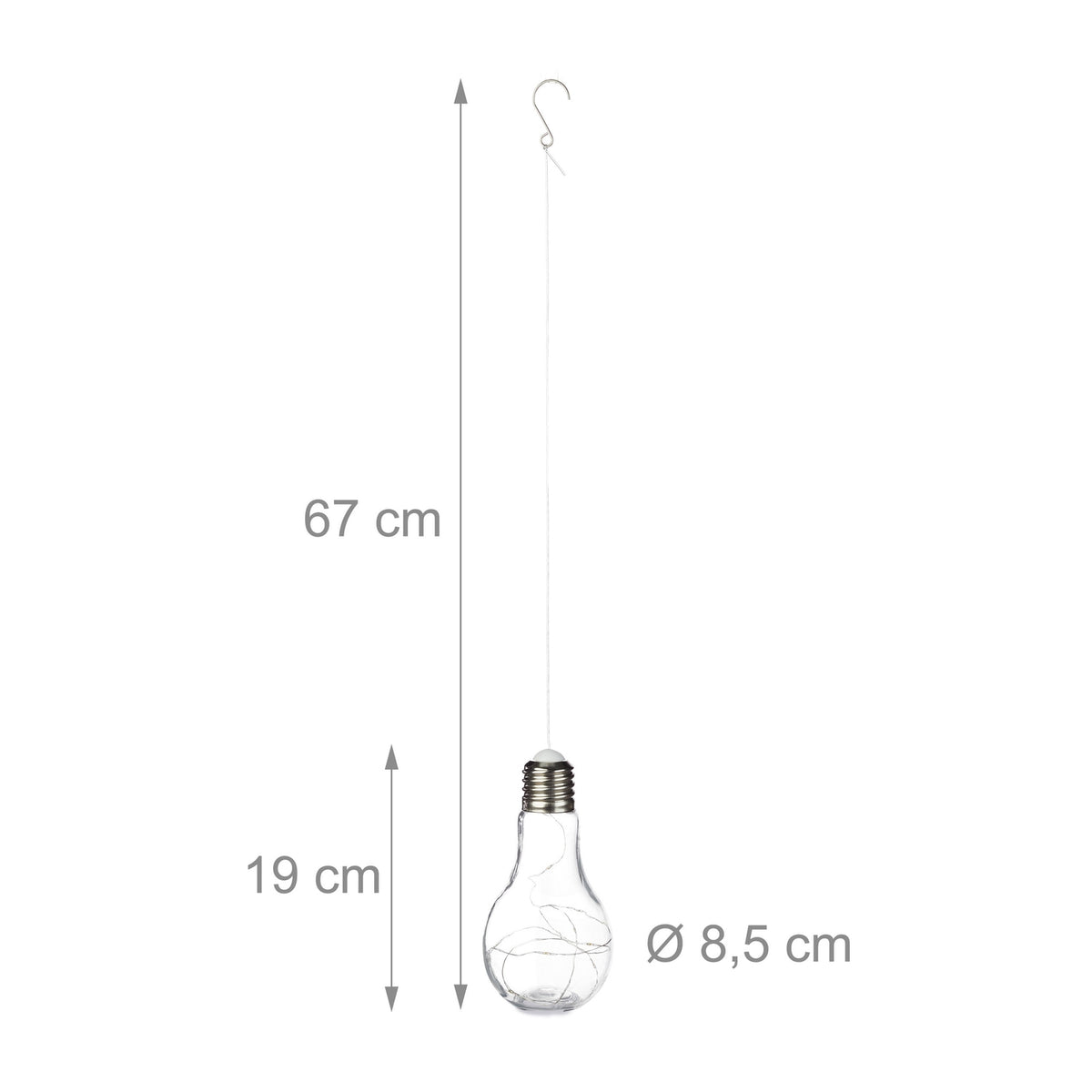 Hanging LED lamp for decorative use