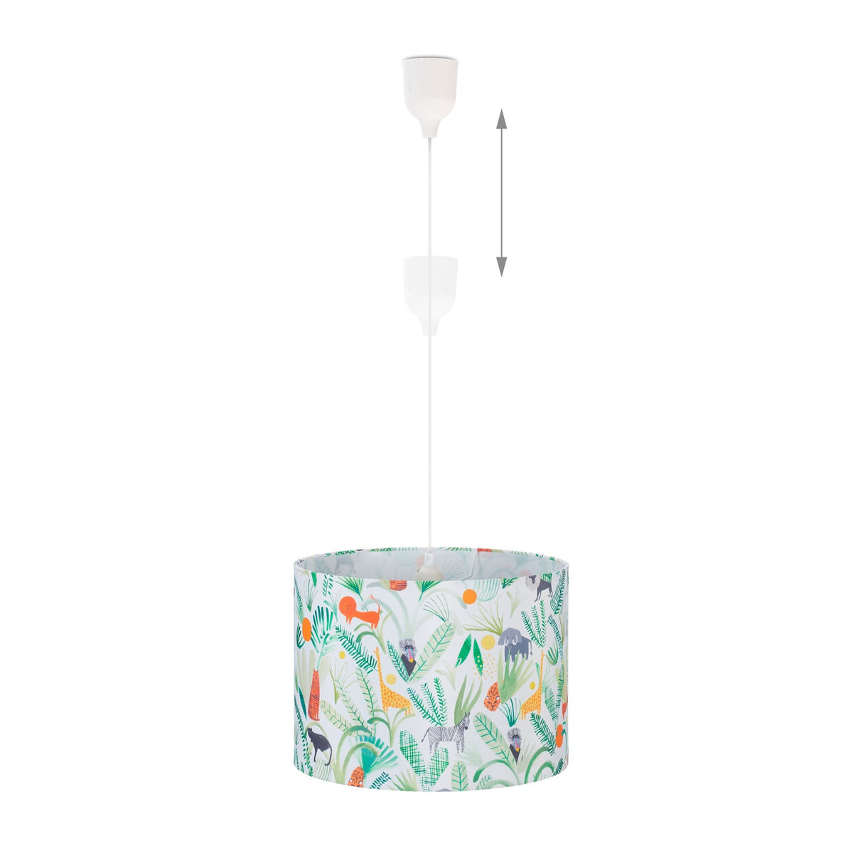 Hanging jungle lamp for the children's room