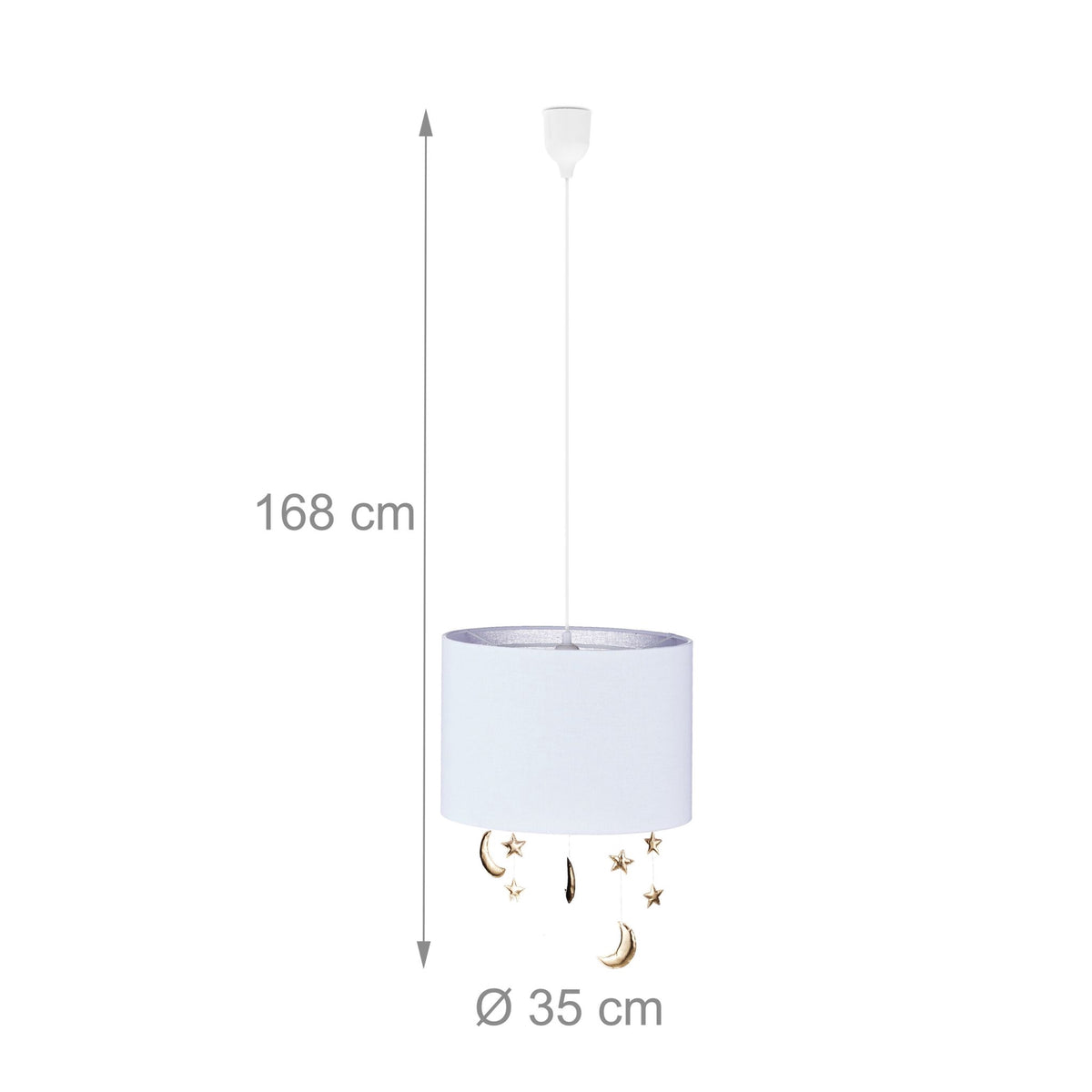 Hanging lamp Children's room Moons & stars