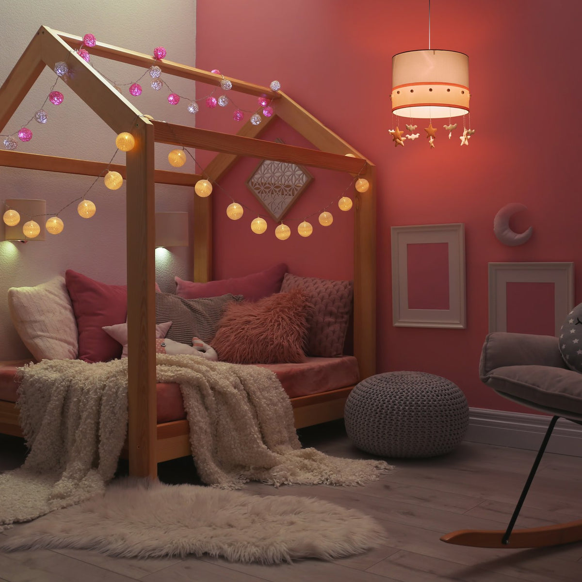 Hanging lamp children's room sky